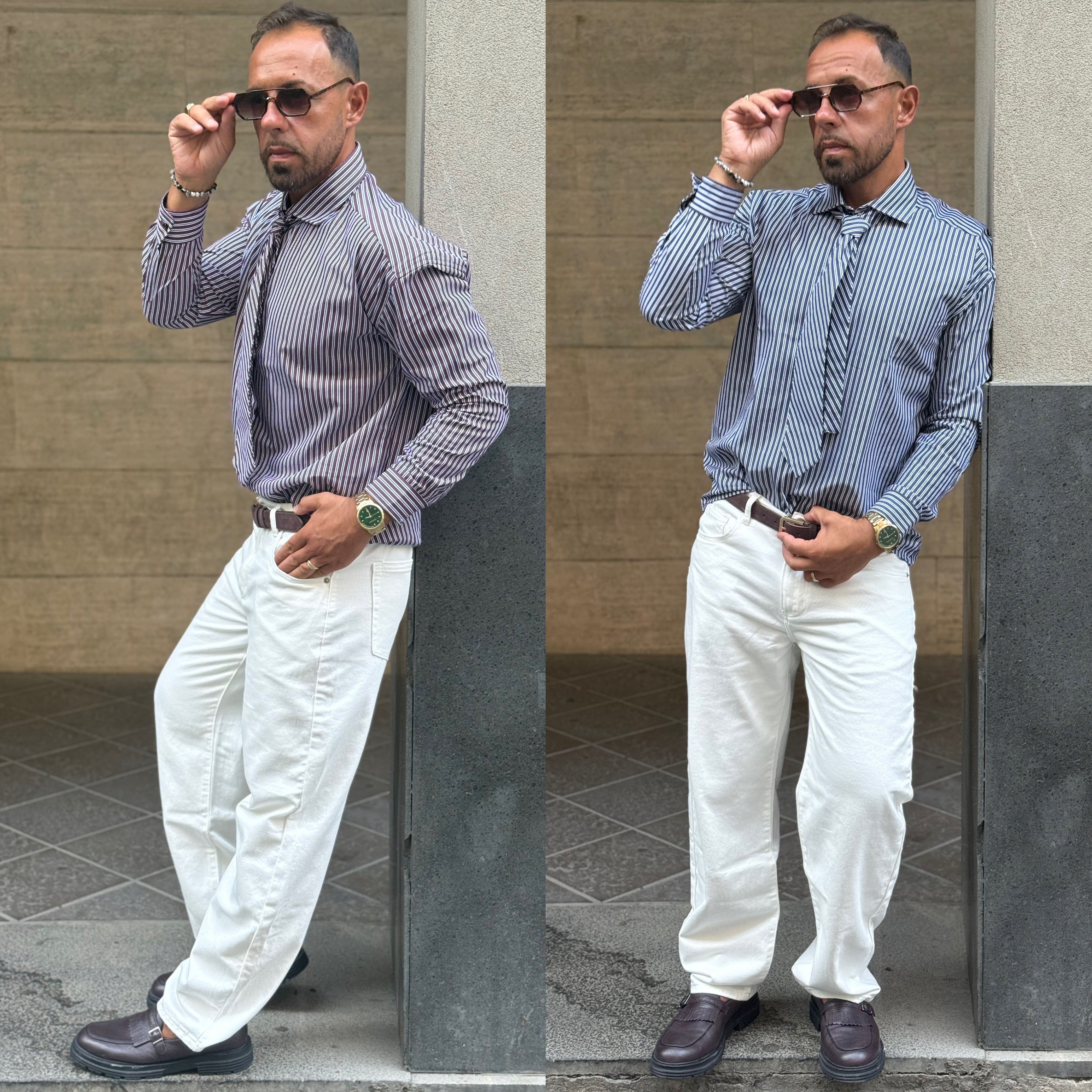 Combo college camicia e jeans Overd