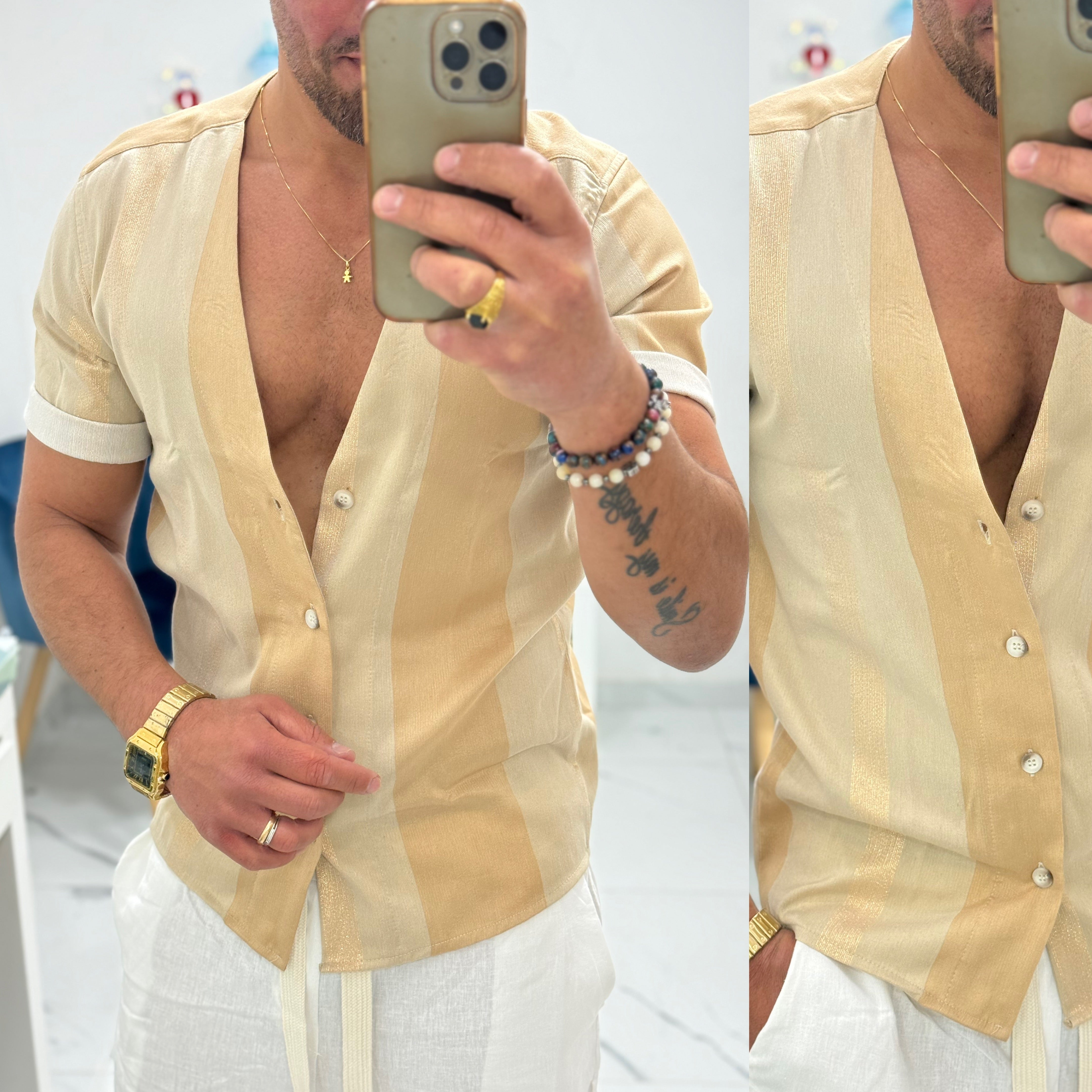 Combo Bermuda in Lino e camicia Ibiza