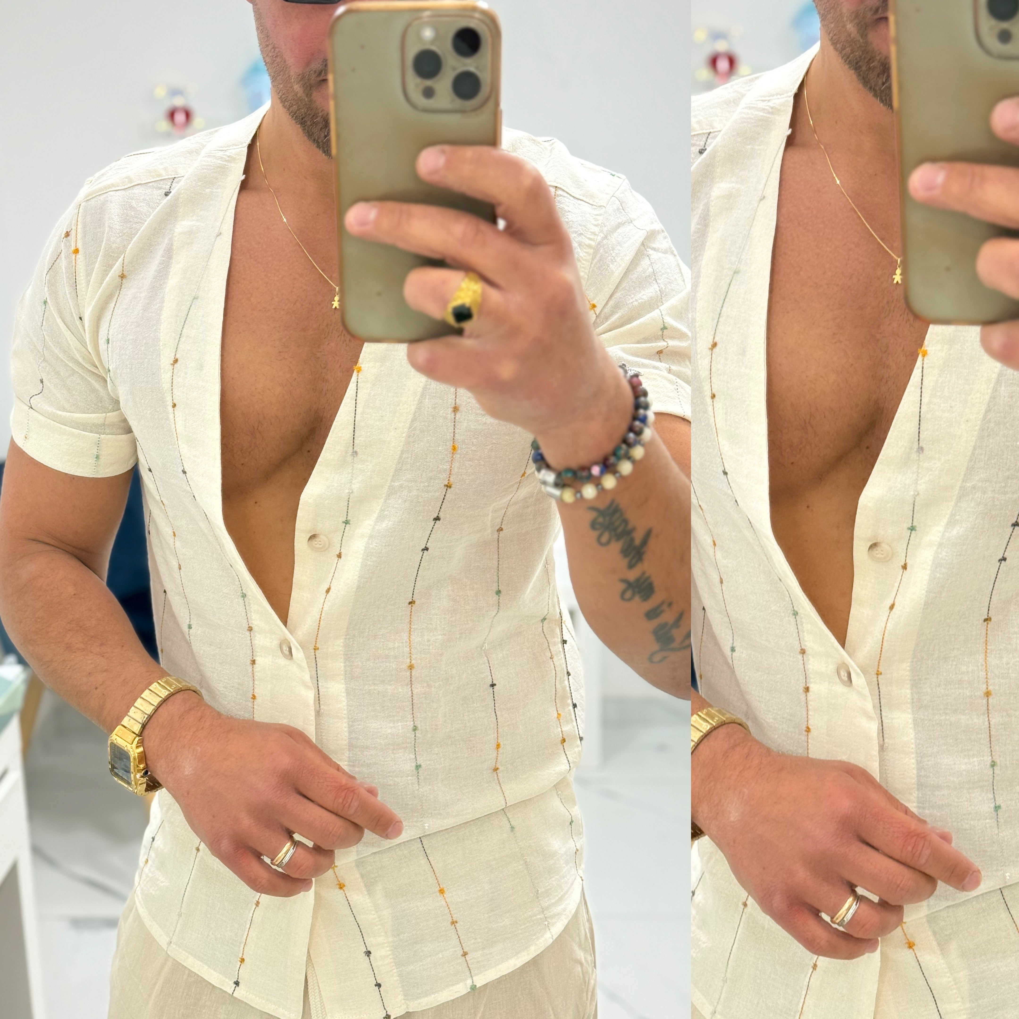 Combo Bermuda in Lino e camicia Ibiza