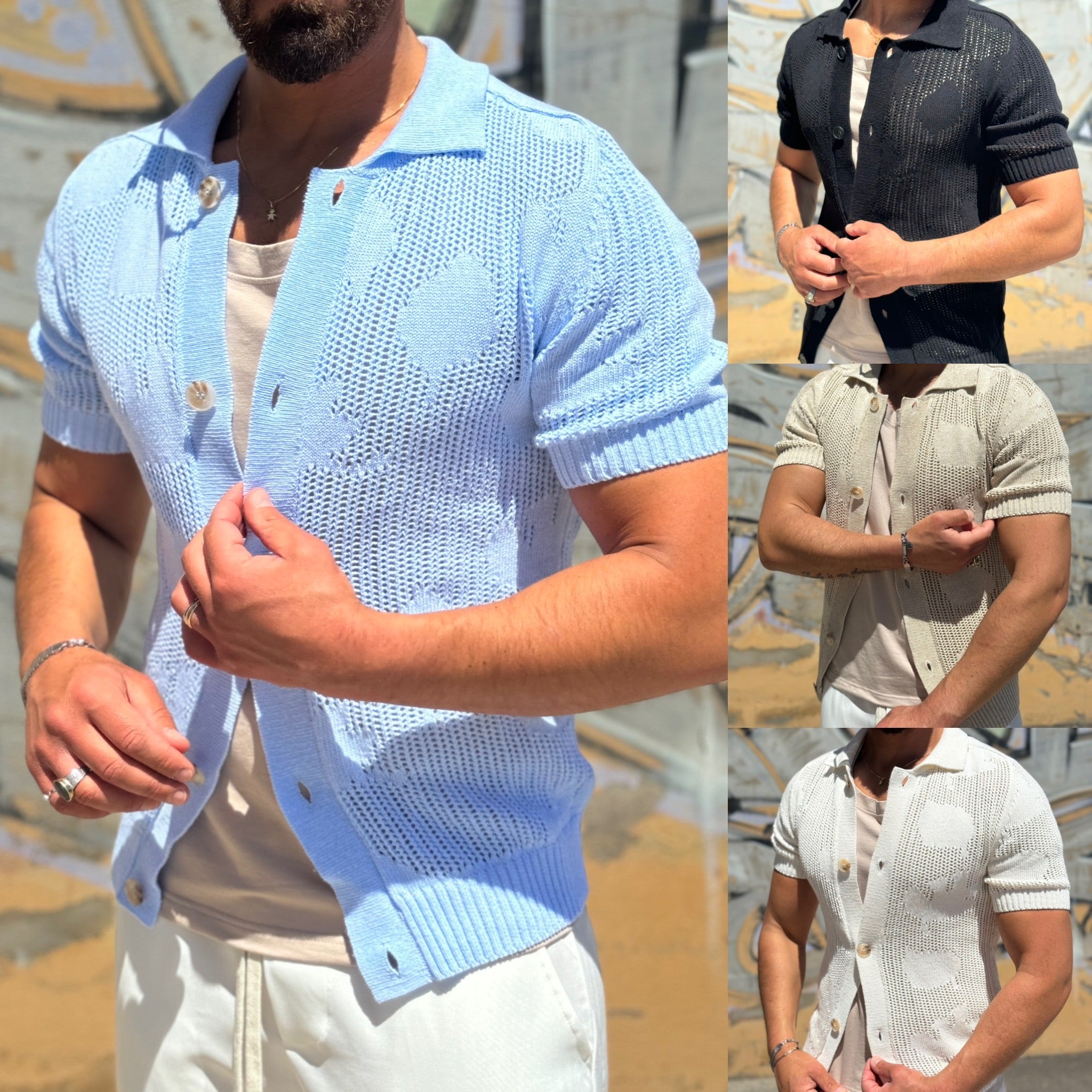 Cardigan T-SHIRT di filo Mauritius