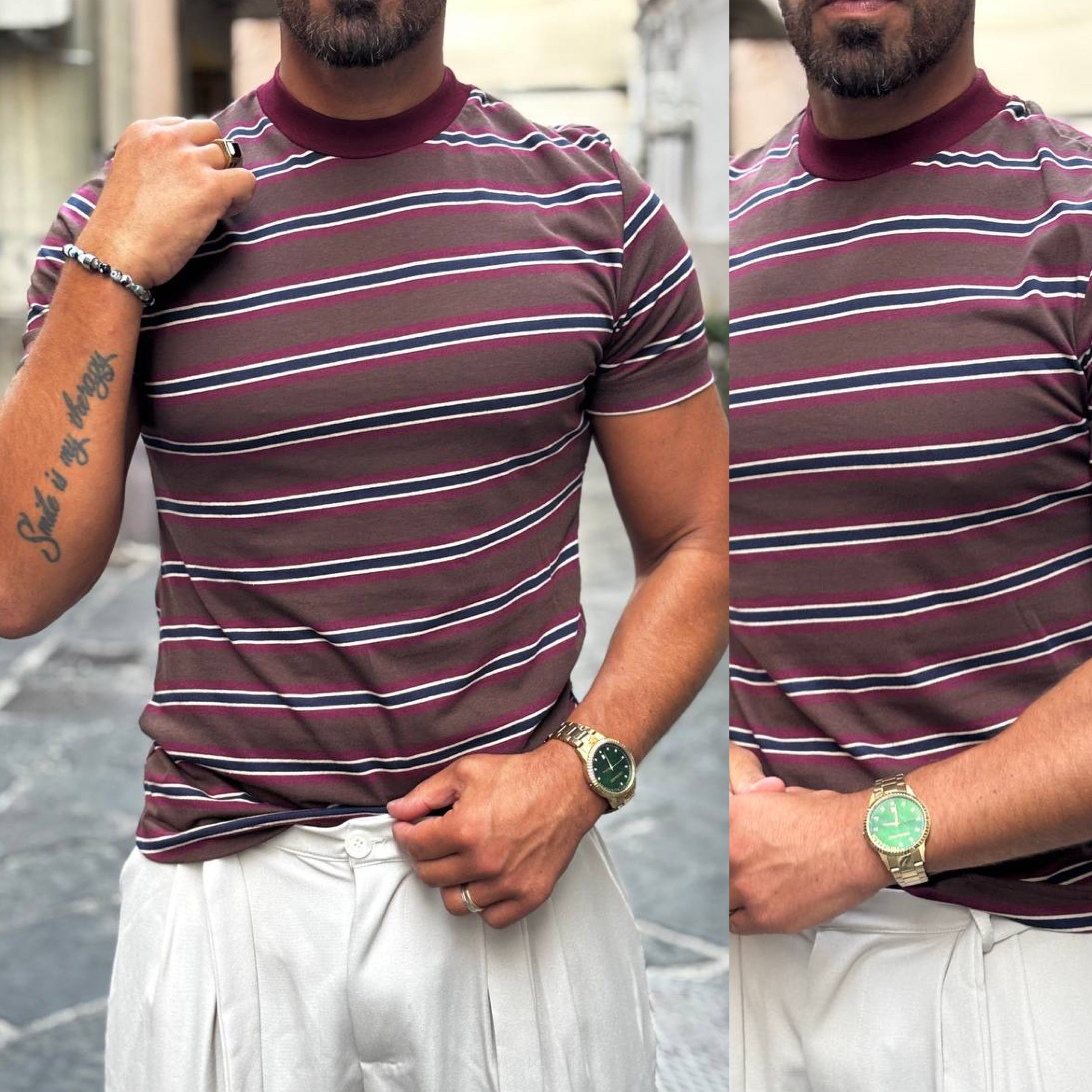 T-shirt Slim bordeaux riga Overd