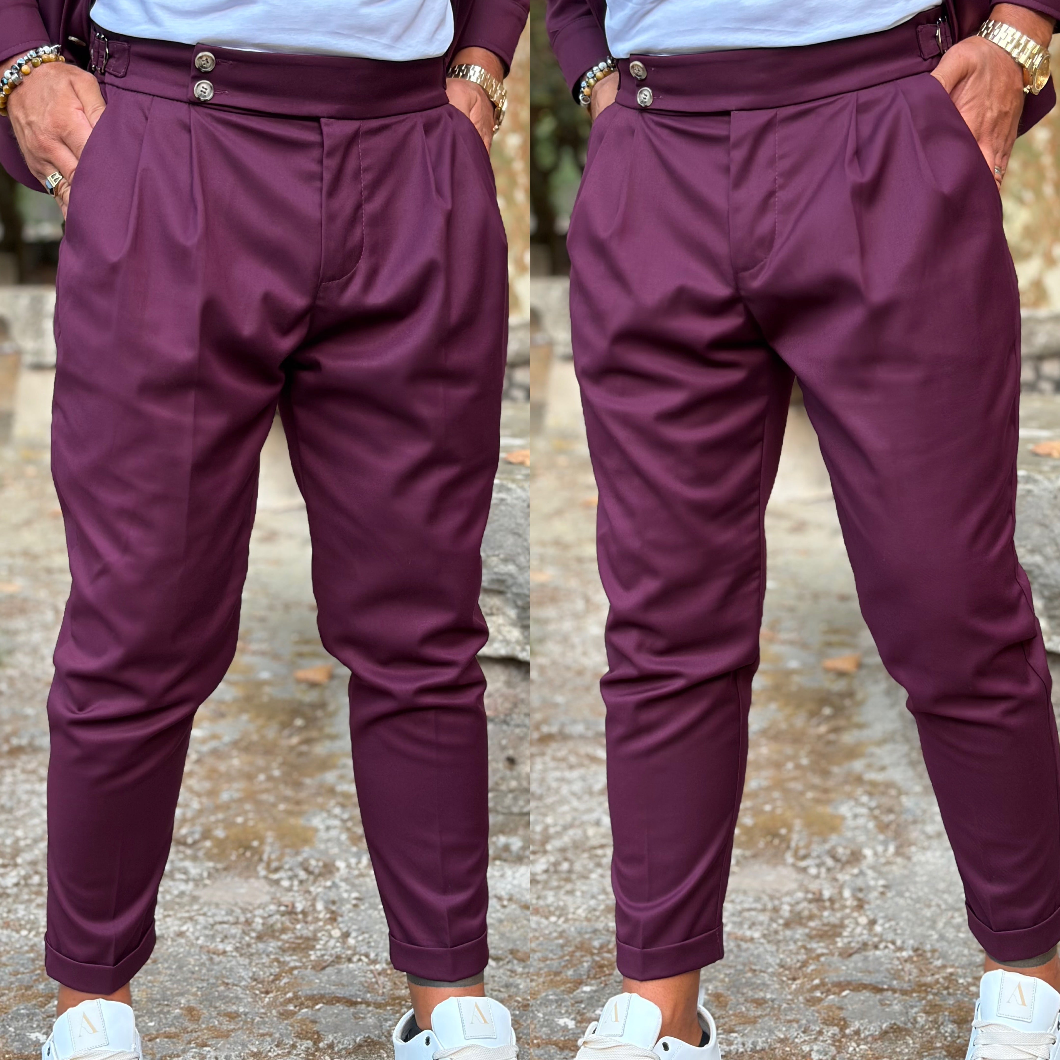 Coordinato sariano limited pantalone vita alta e giacca zaffiro