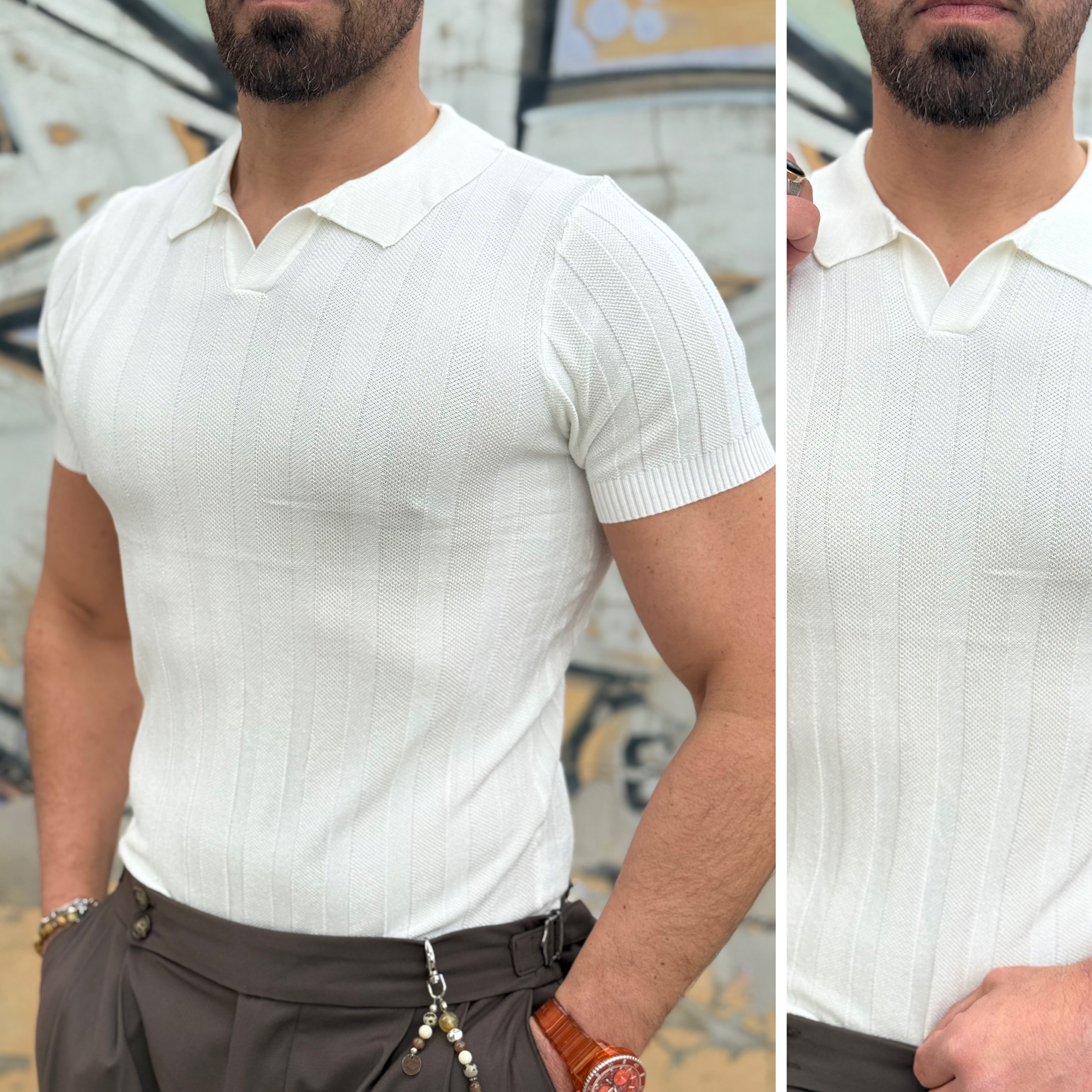 Polo senza bottoni Slim florence