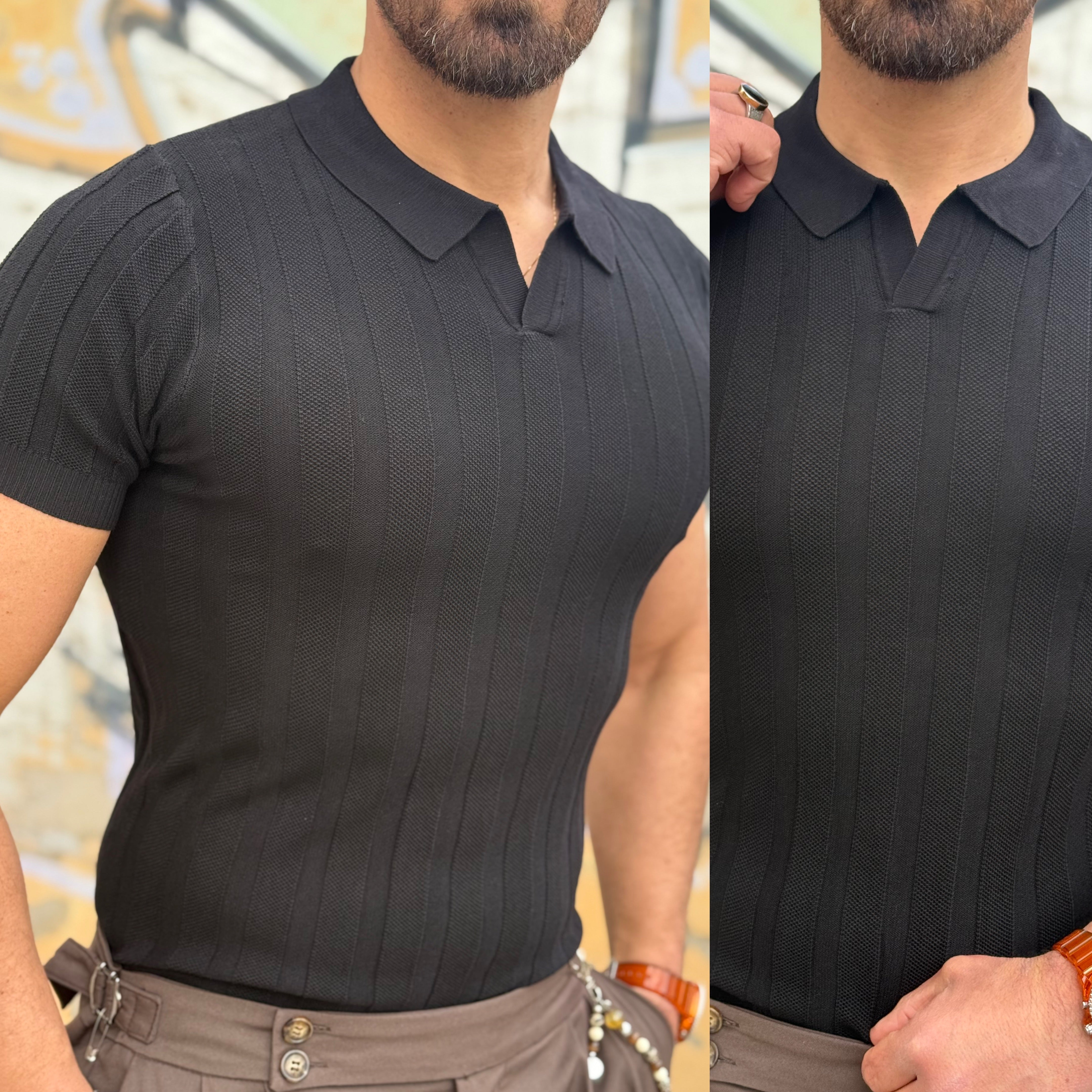 Polo senza bottoni Slim florence