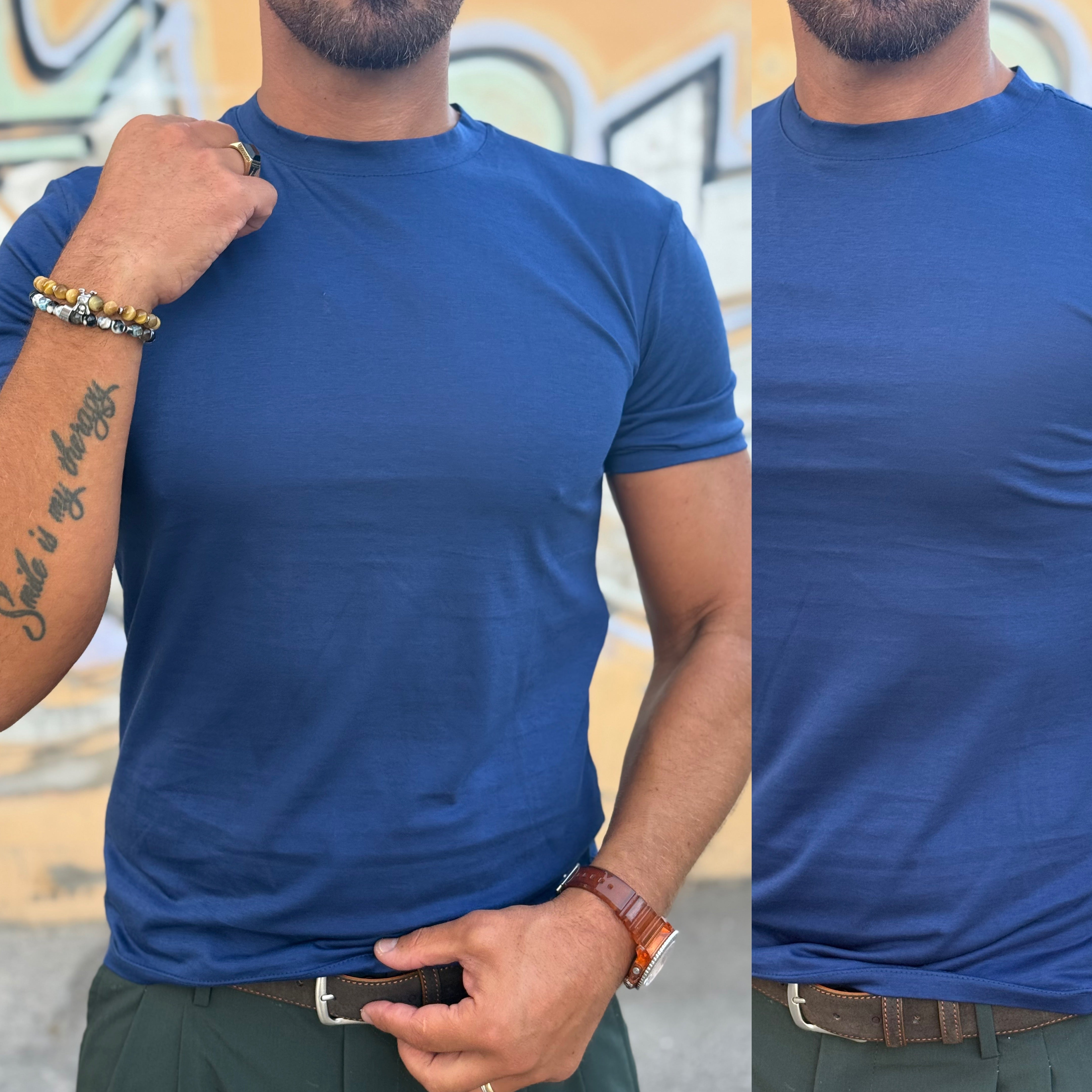T-Shirt effetto filo di Scozia Ddsmile