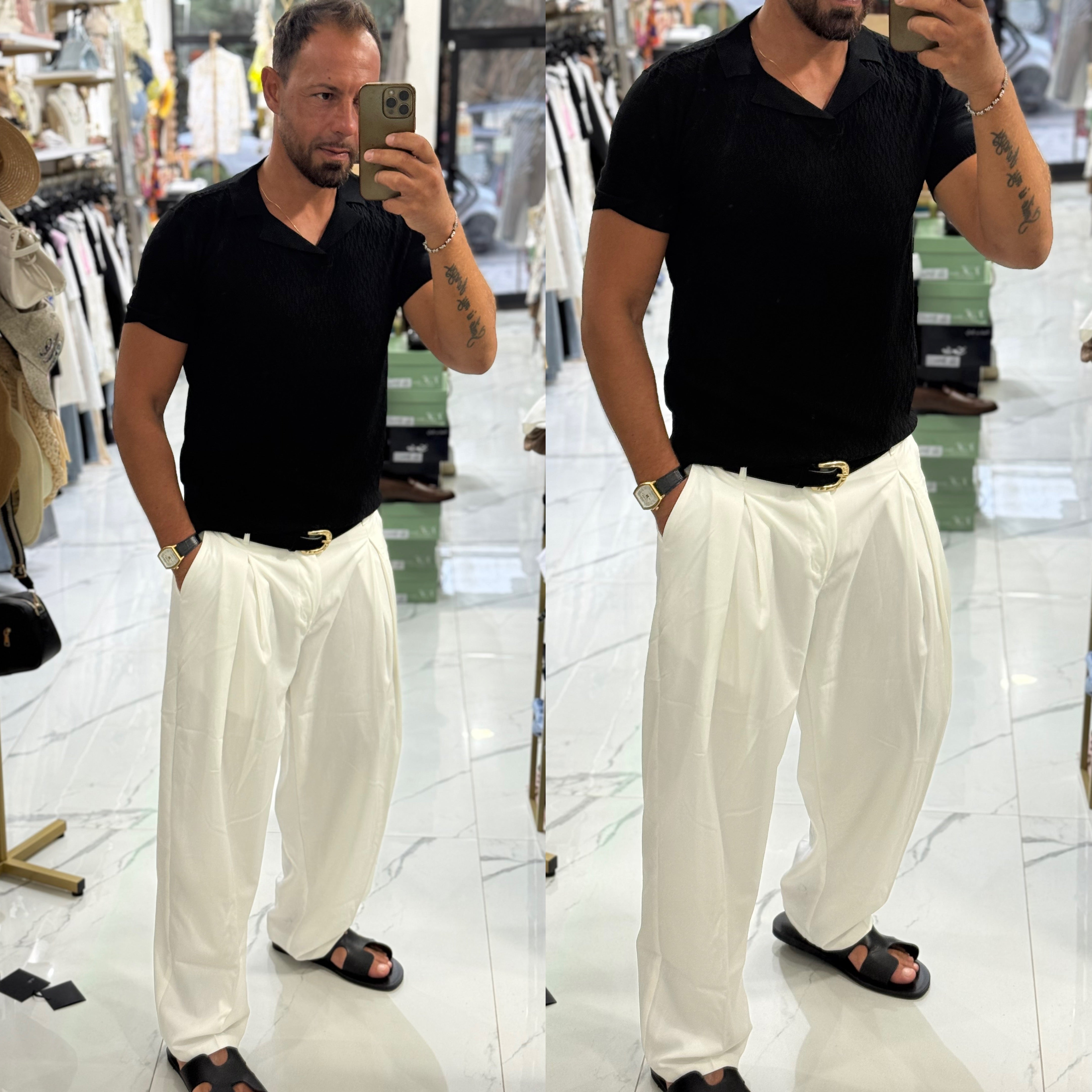 Combo pantalone e polo coordinato Ddsmile