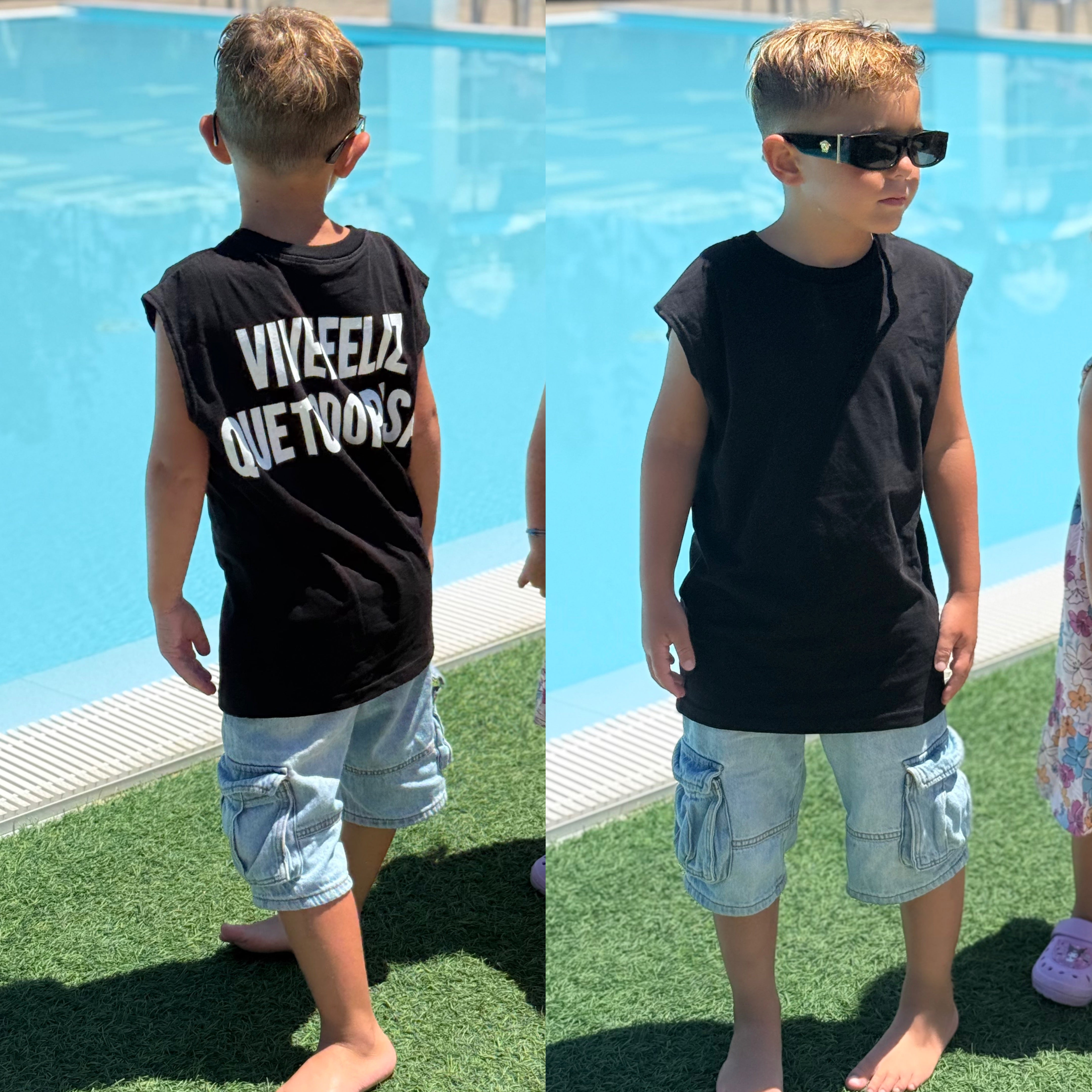 Canotta bambino junior vivi feliz