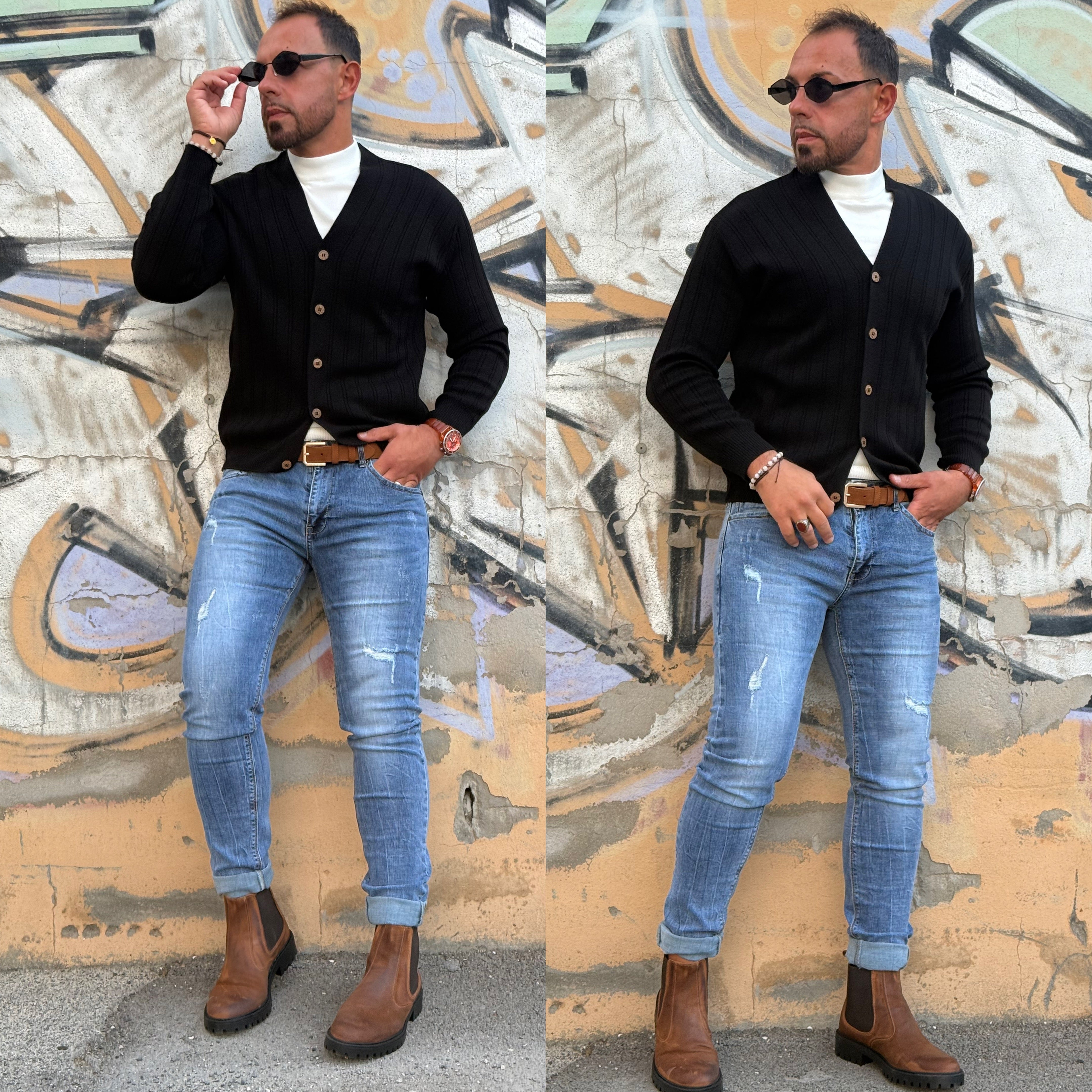 Cardigan a costine blacksunday