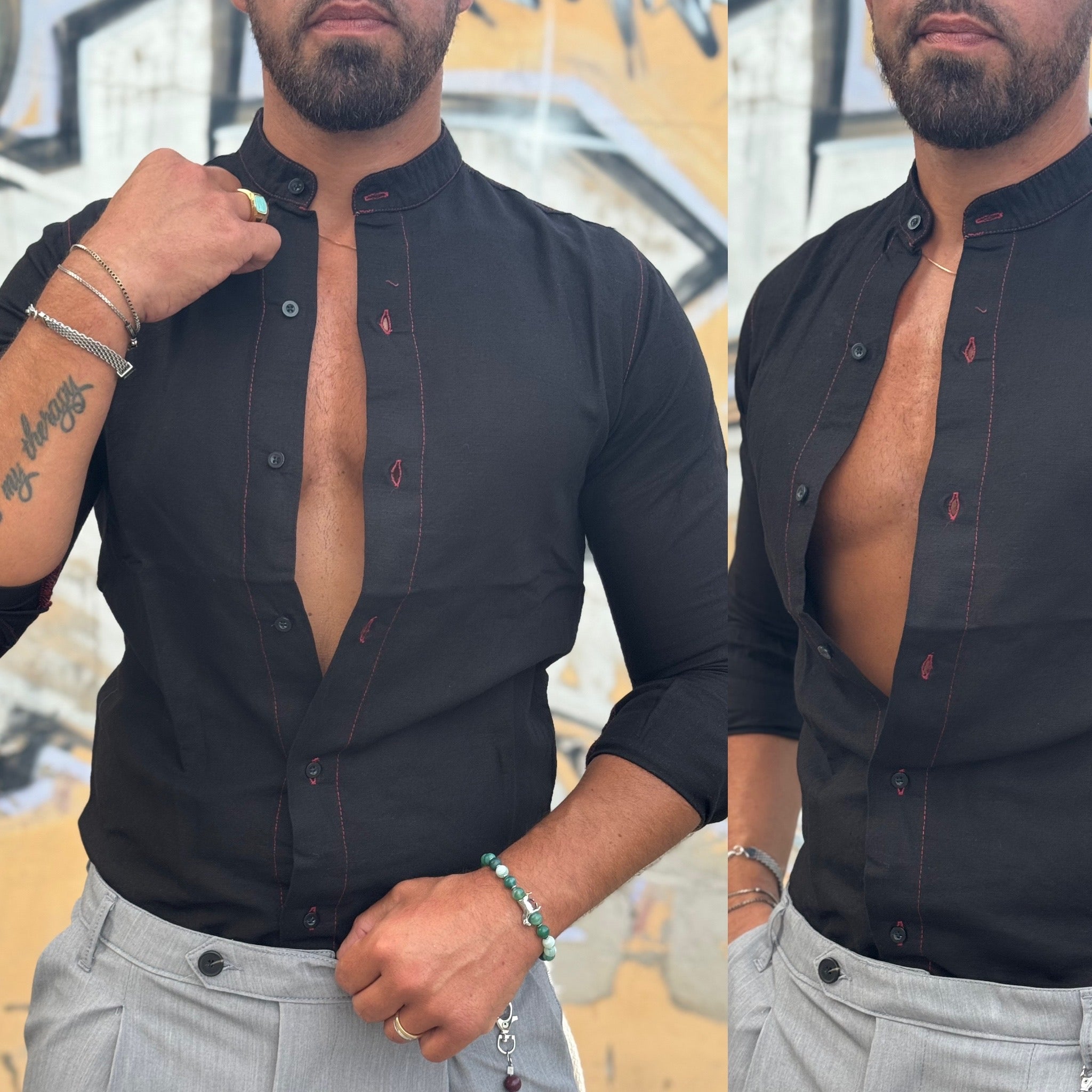 Coordinato Caraibi camicia e bermuda in lino