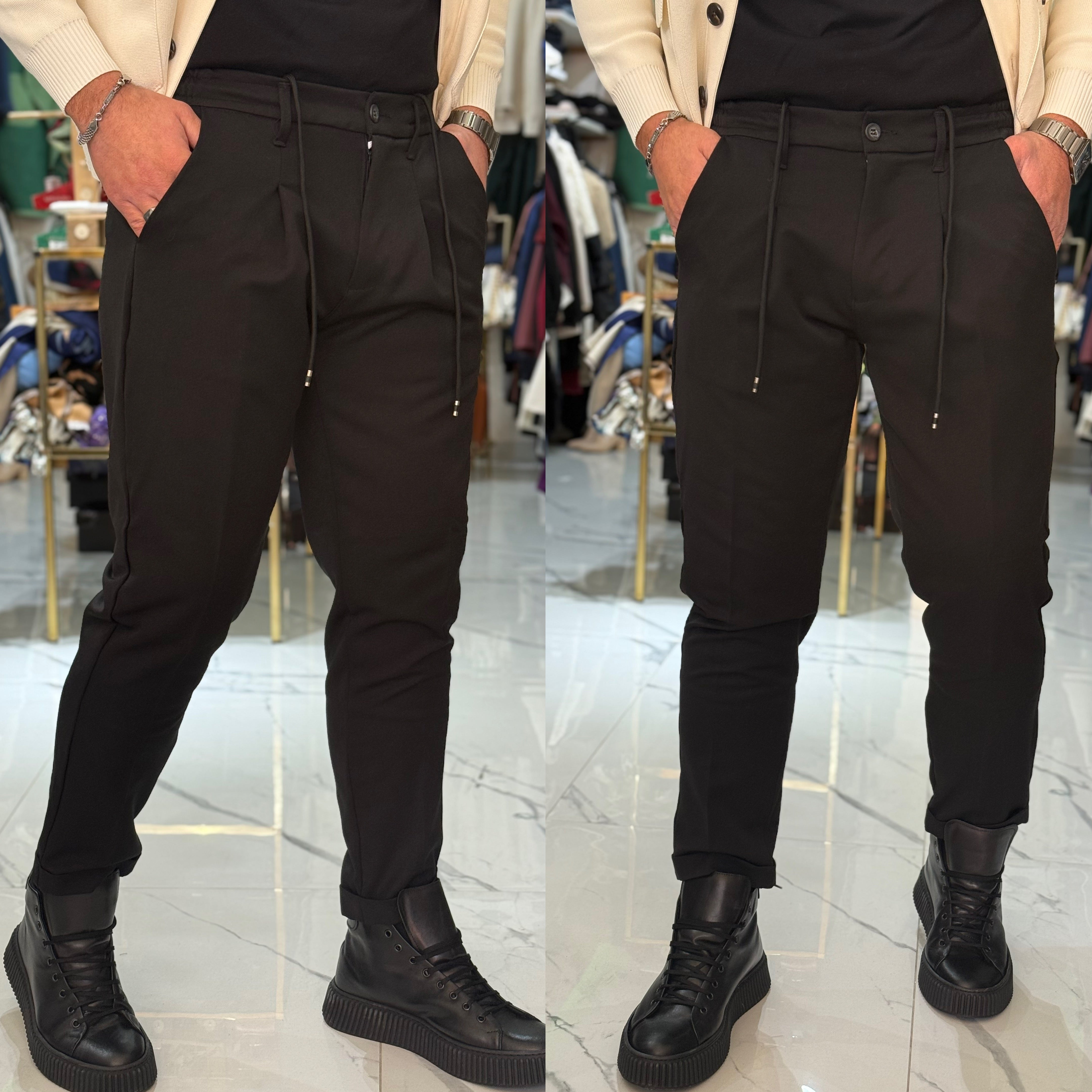 Pantalone Capri molla e bottone Florence