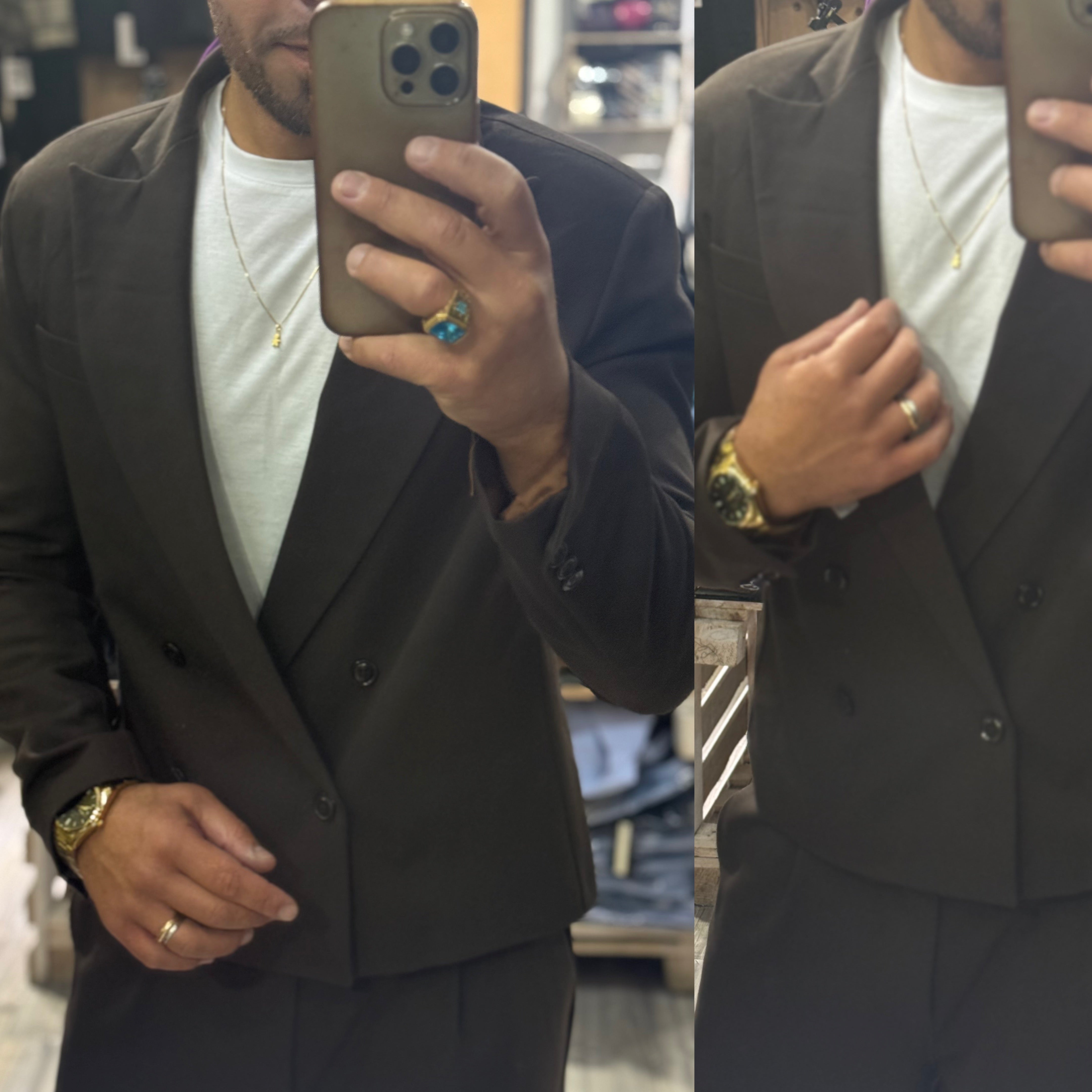 Abito cropped giacca e pantalone Ddsmile