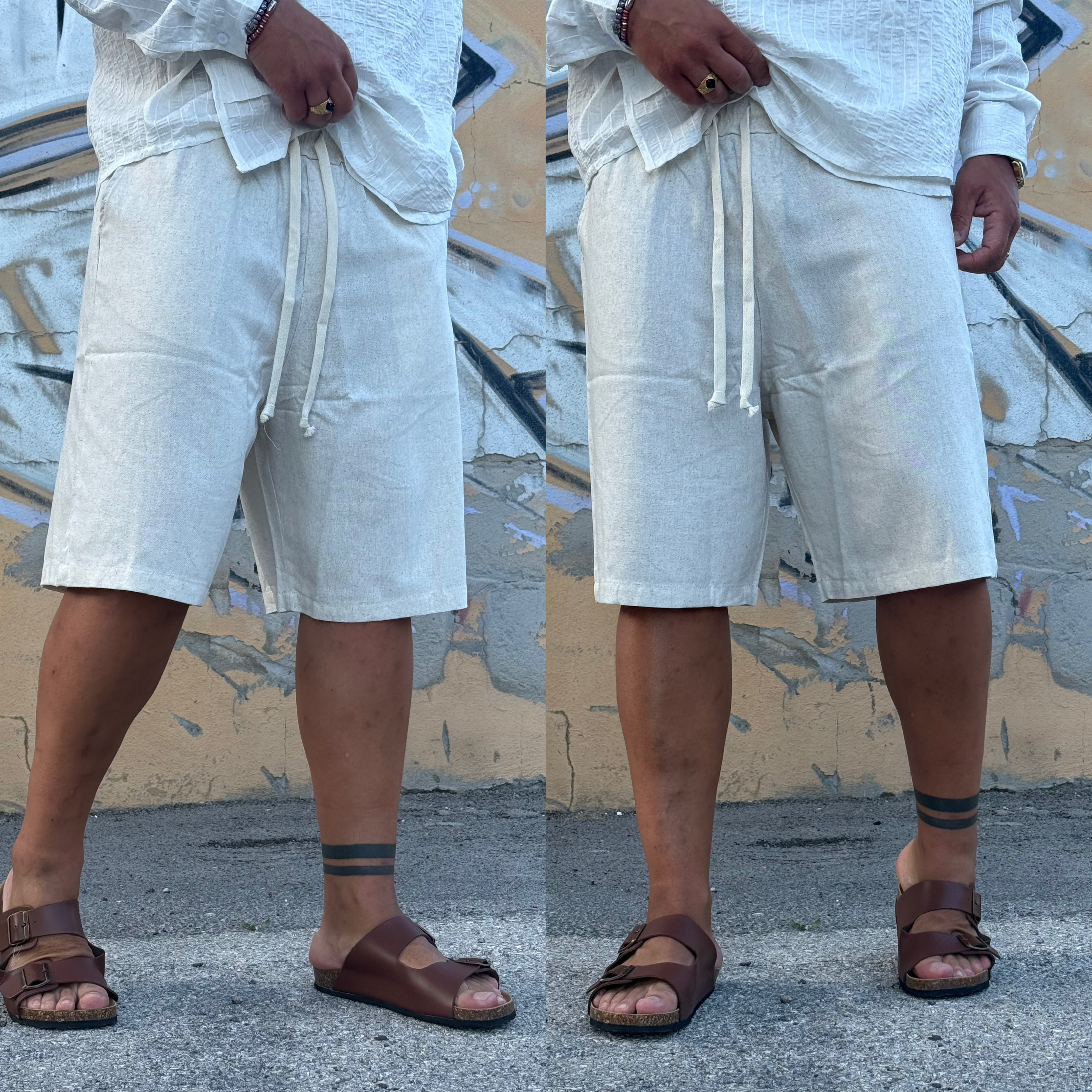 Combo camicia e bermuda coordinato Santorini