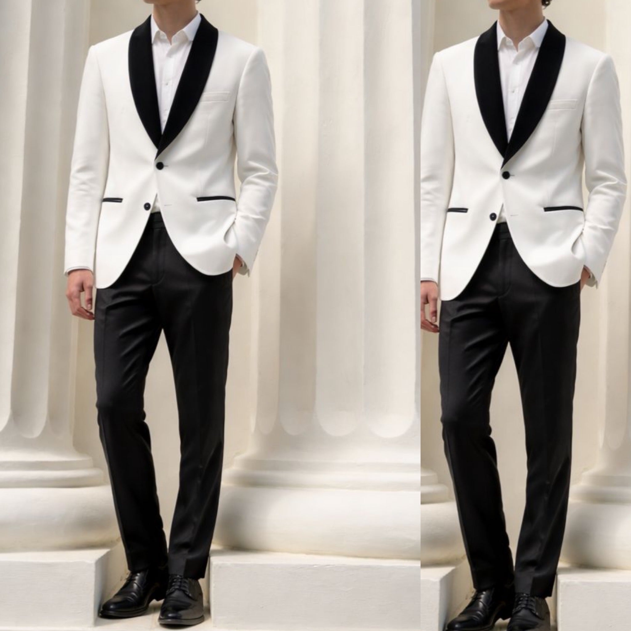 Abito smoking giacca e pantalone Milan