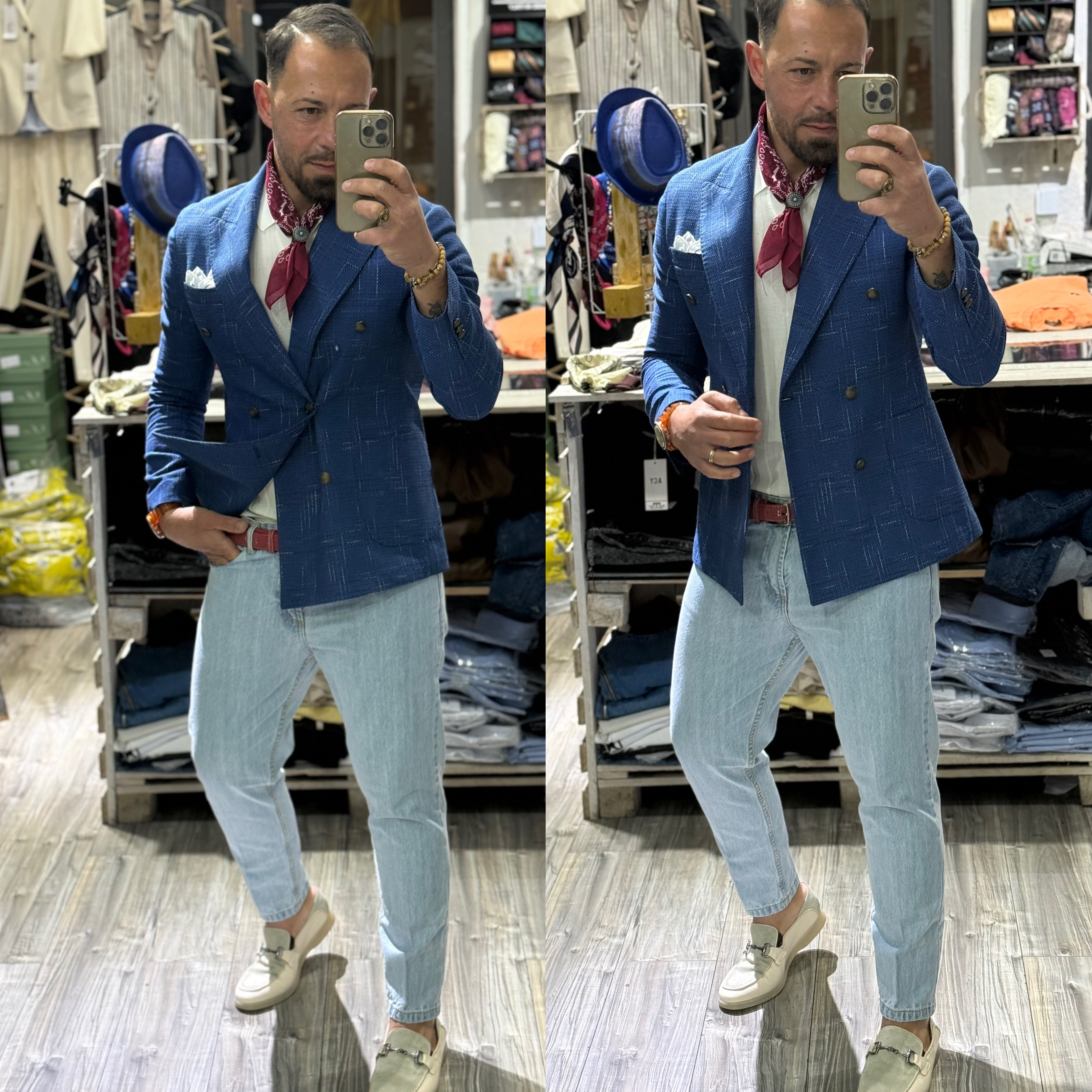 Giacca sartoriale doppiopetto Ddsmile