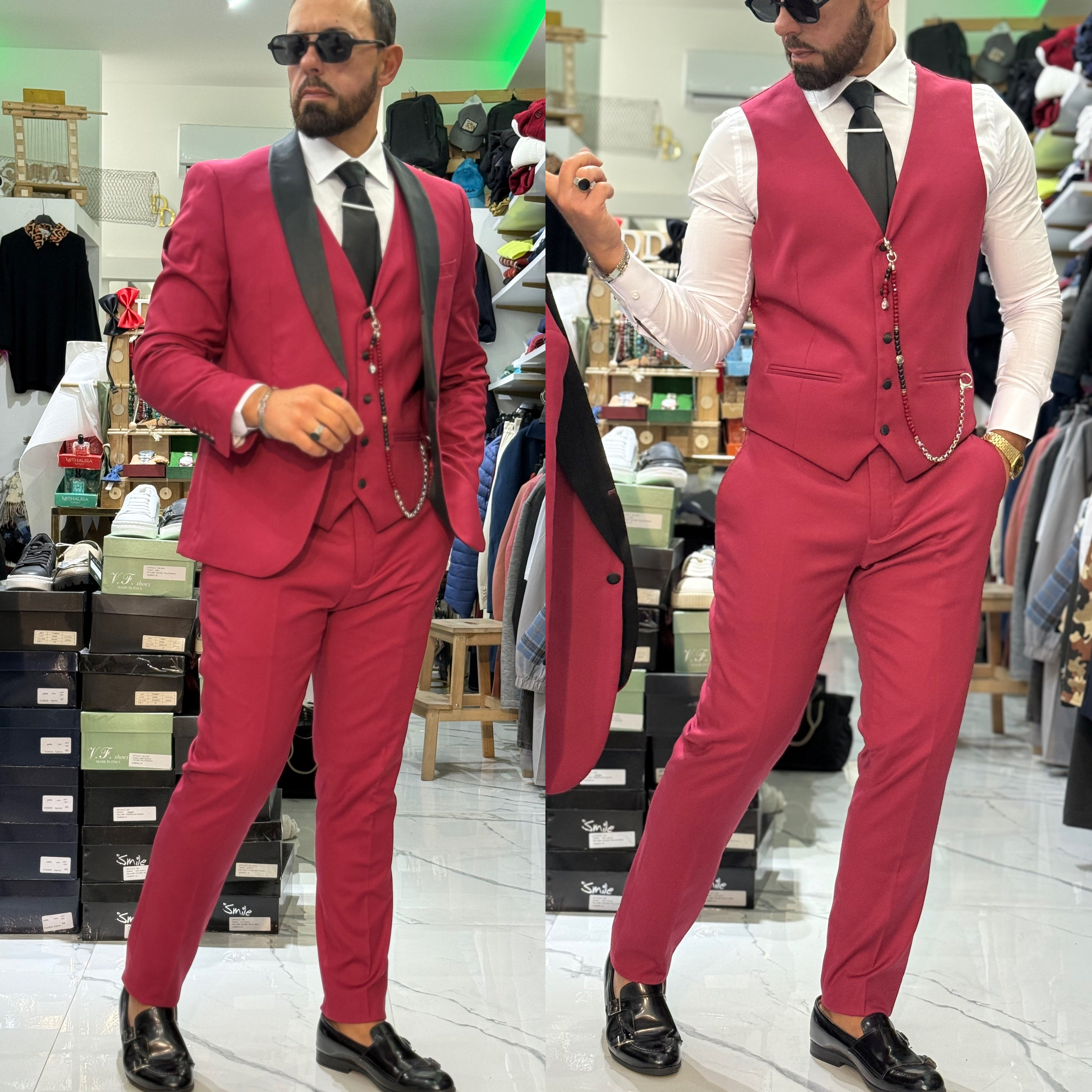 Abito smoking giacca gilet e pantalone Florence