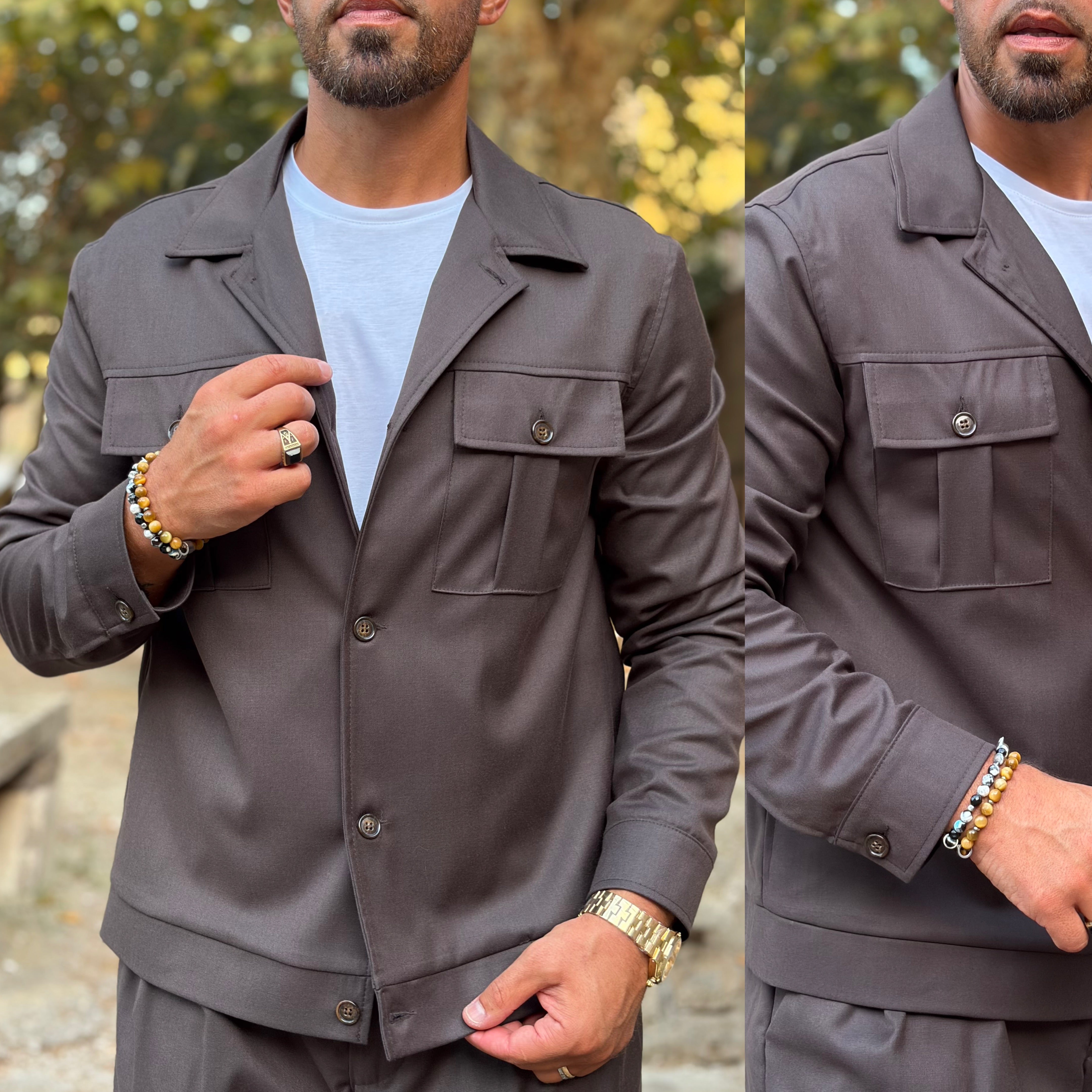 Coordinato sariano limited pantalone vita alta e giacca zaffiro
