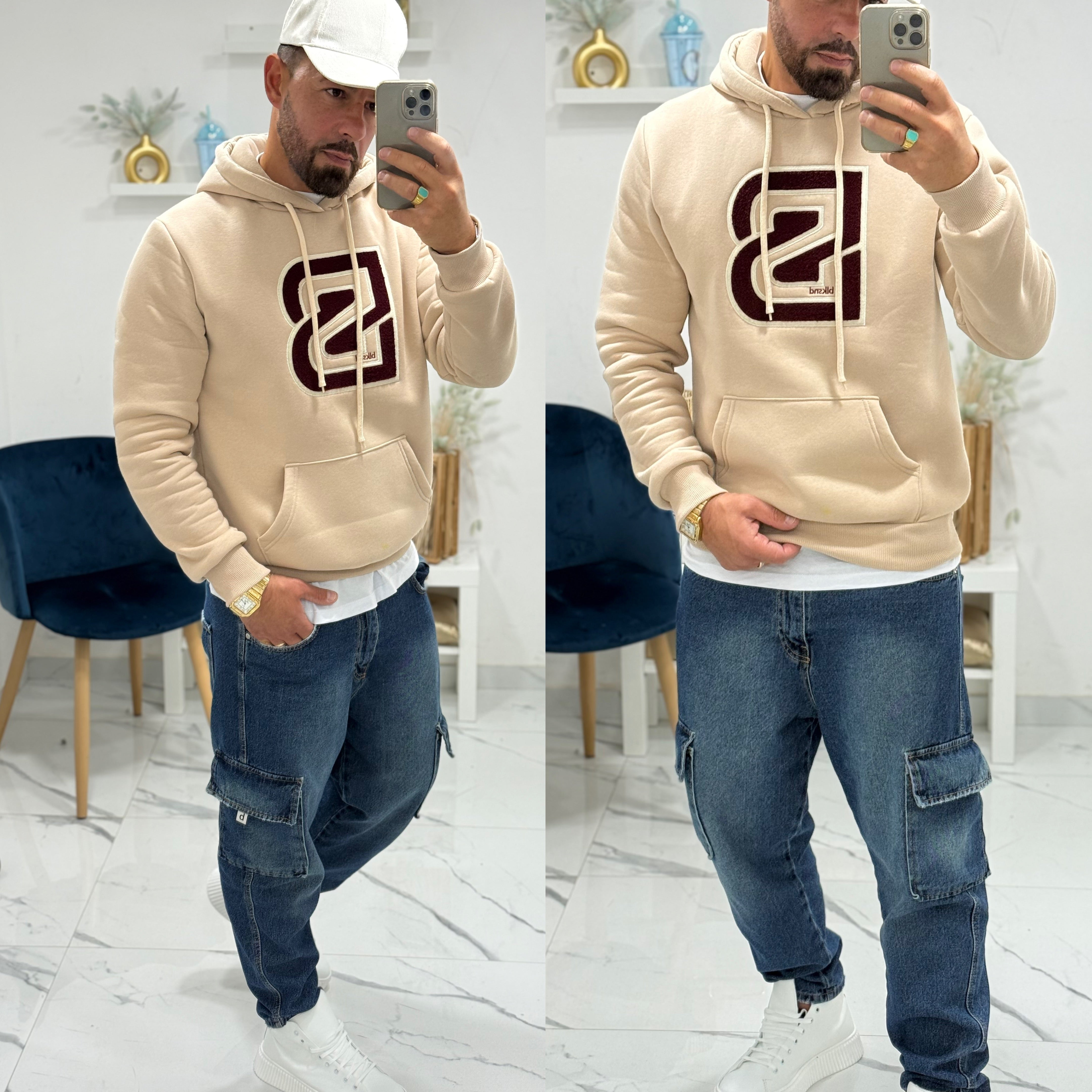 Felpa con cappuccio blacksunday