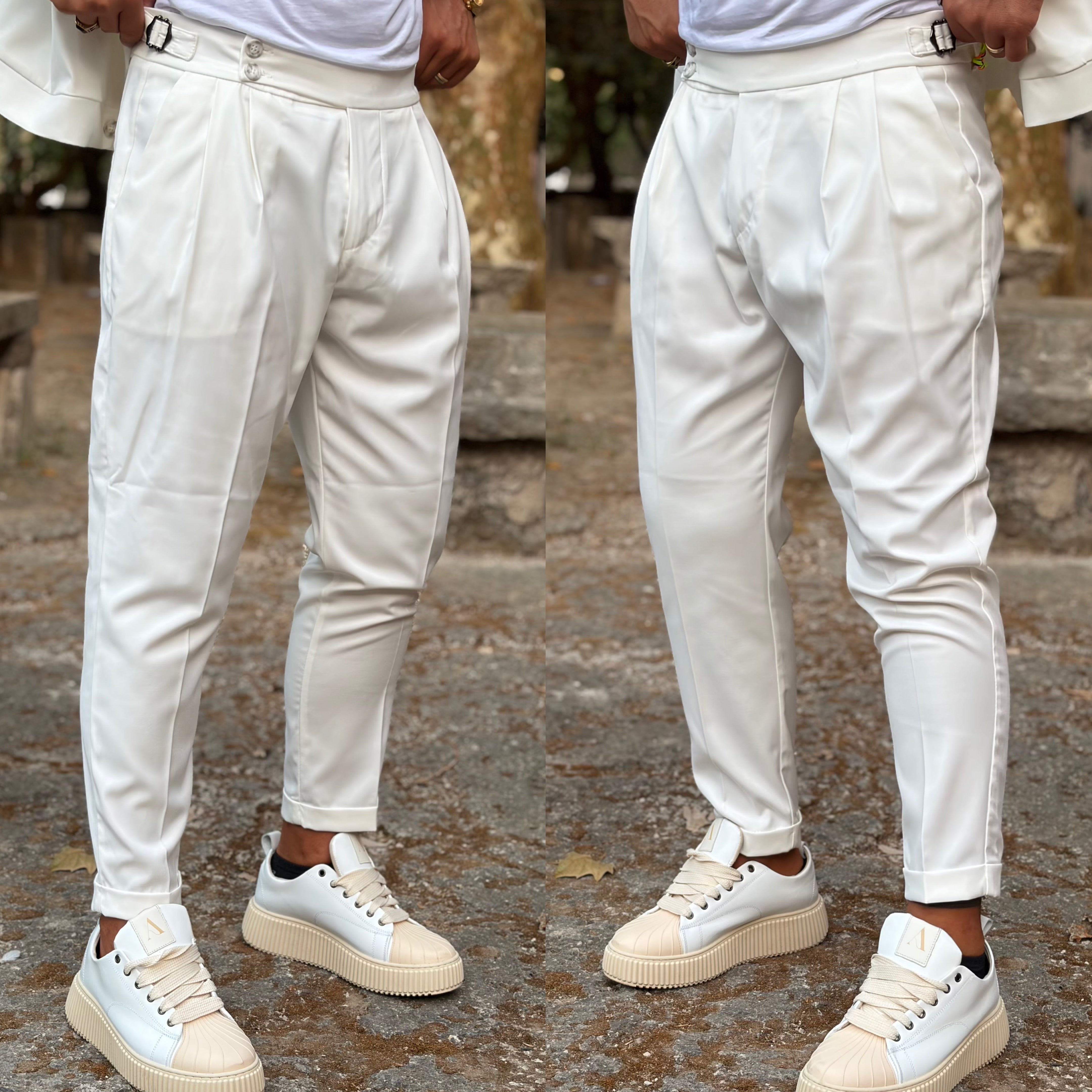 Coordinato sariano limited pantalone vita alta e giacca zaffiro