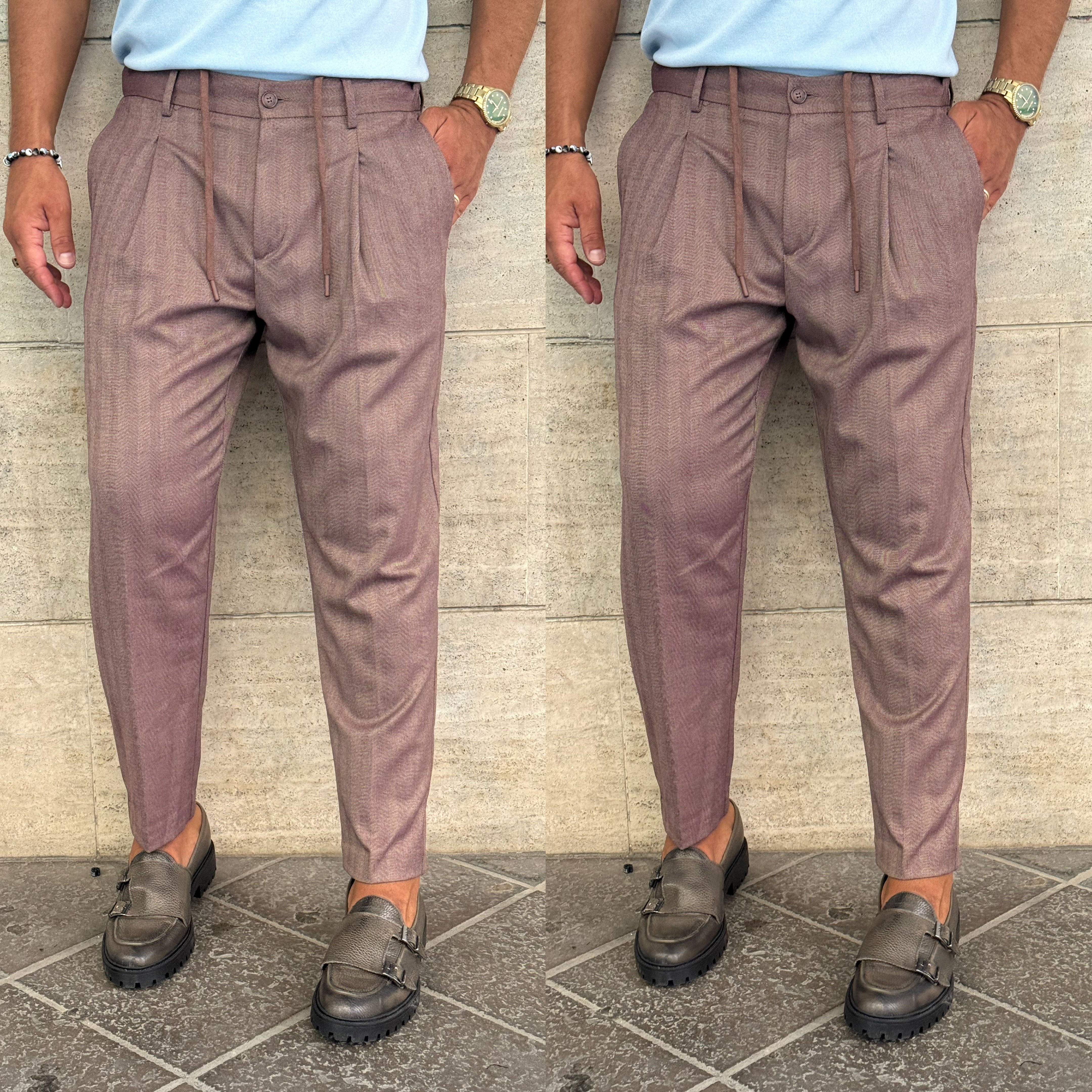 Pantalone Capri gessato blacksunday