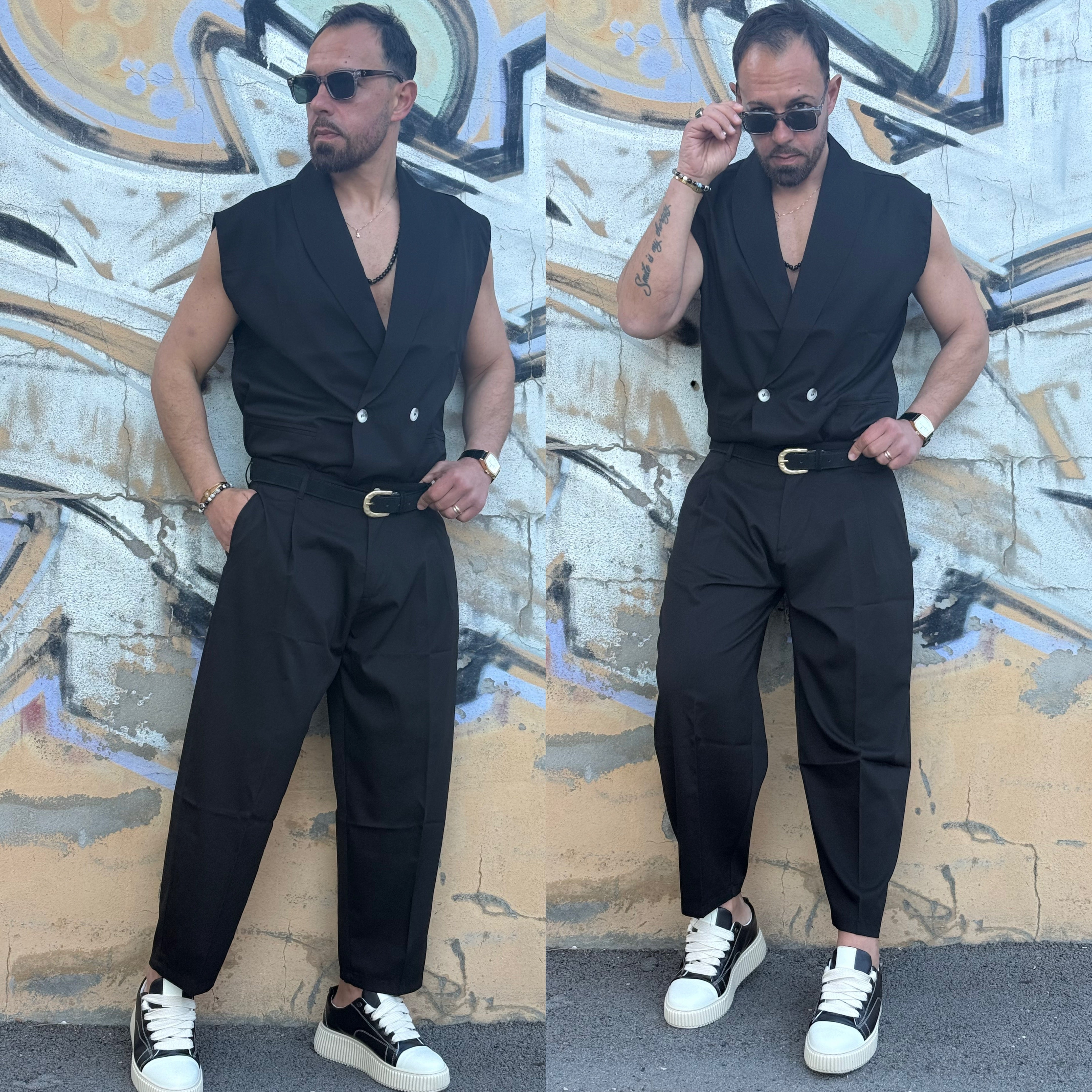 Coordinato giacca smanicata e japan ballon Florida