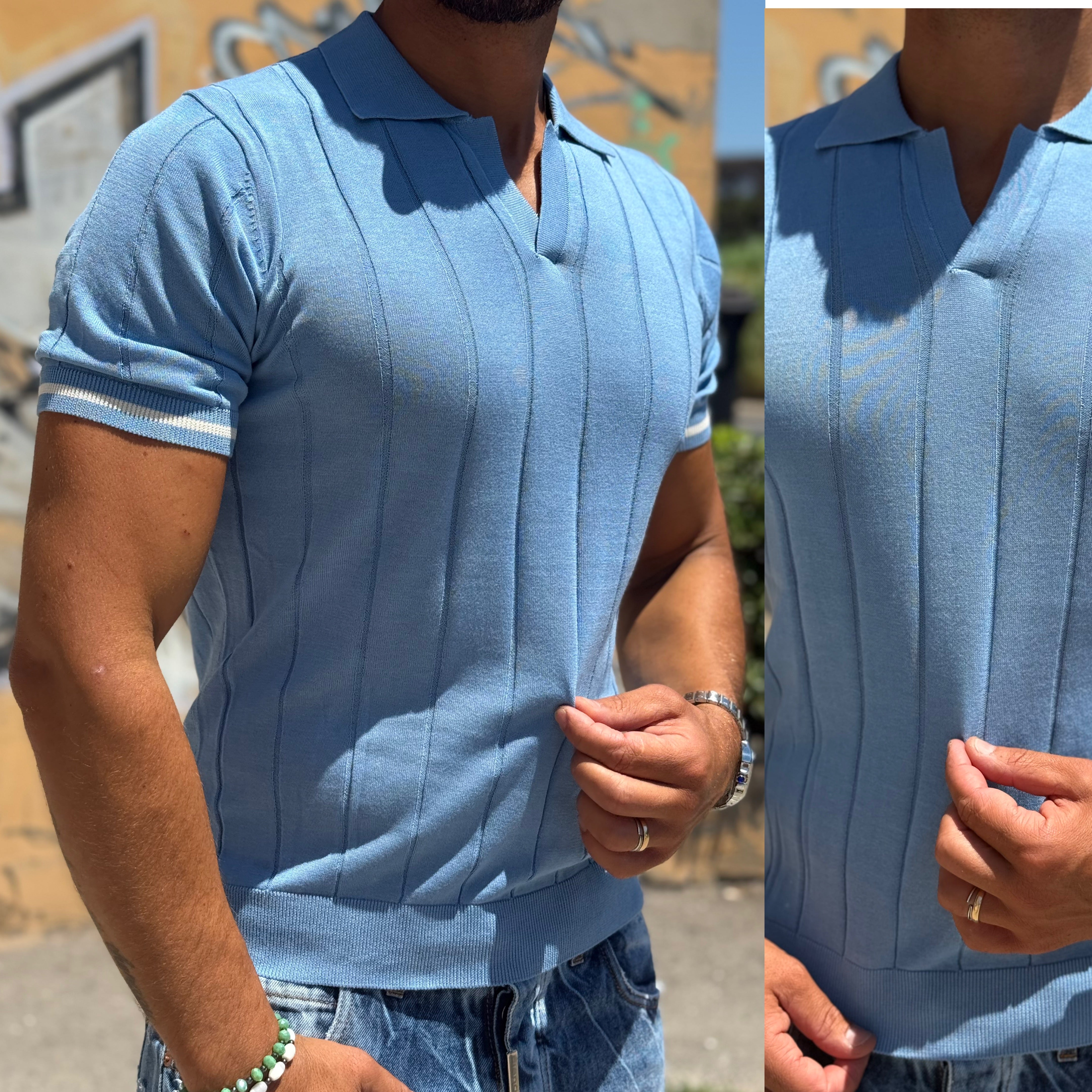 Polo senza bottoni blacksunday