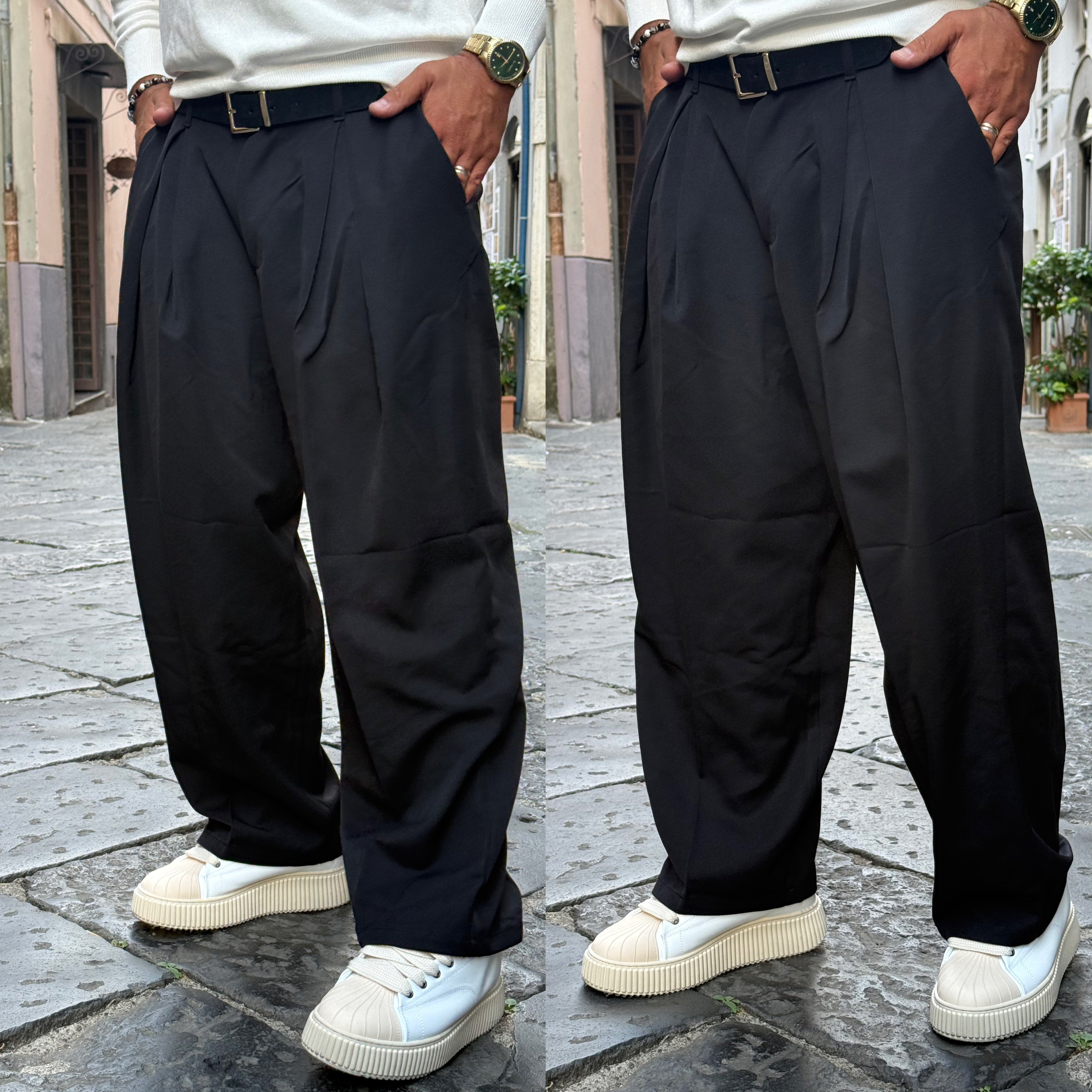Pantalone baggie duca Homme