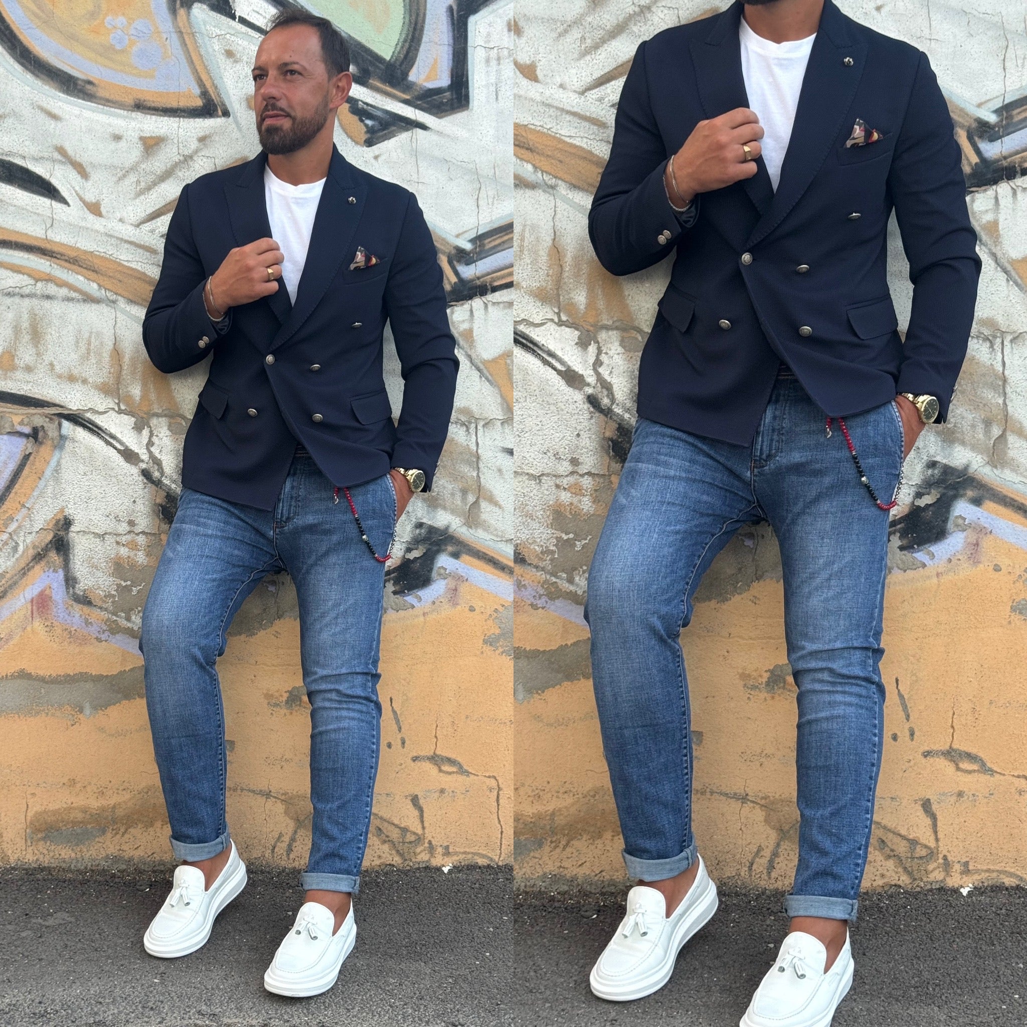 Giacca sartoriale doppiopetto Magic