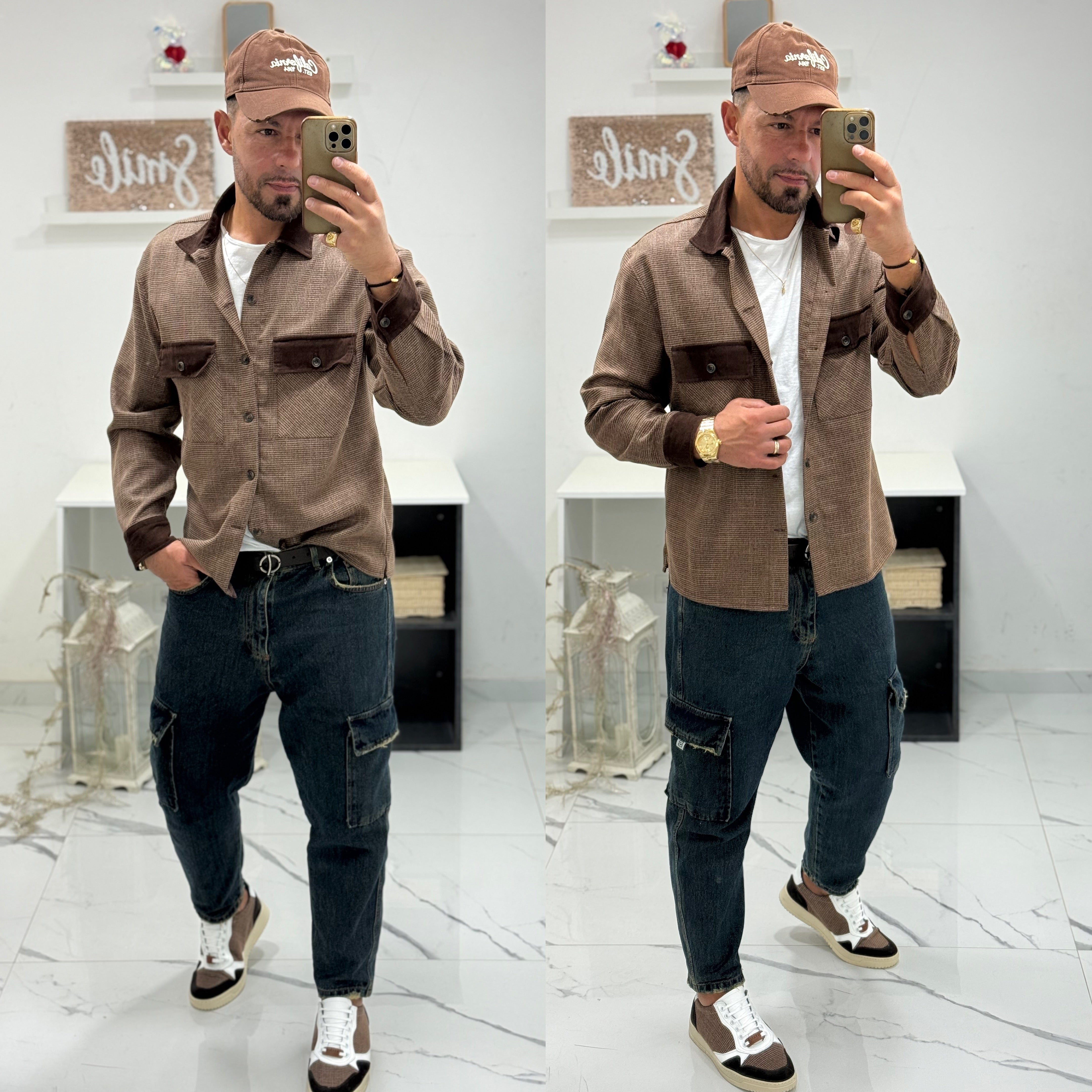 Jeans cargo sabbiato blacksunday