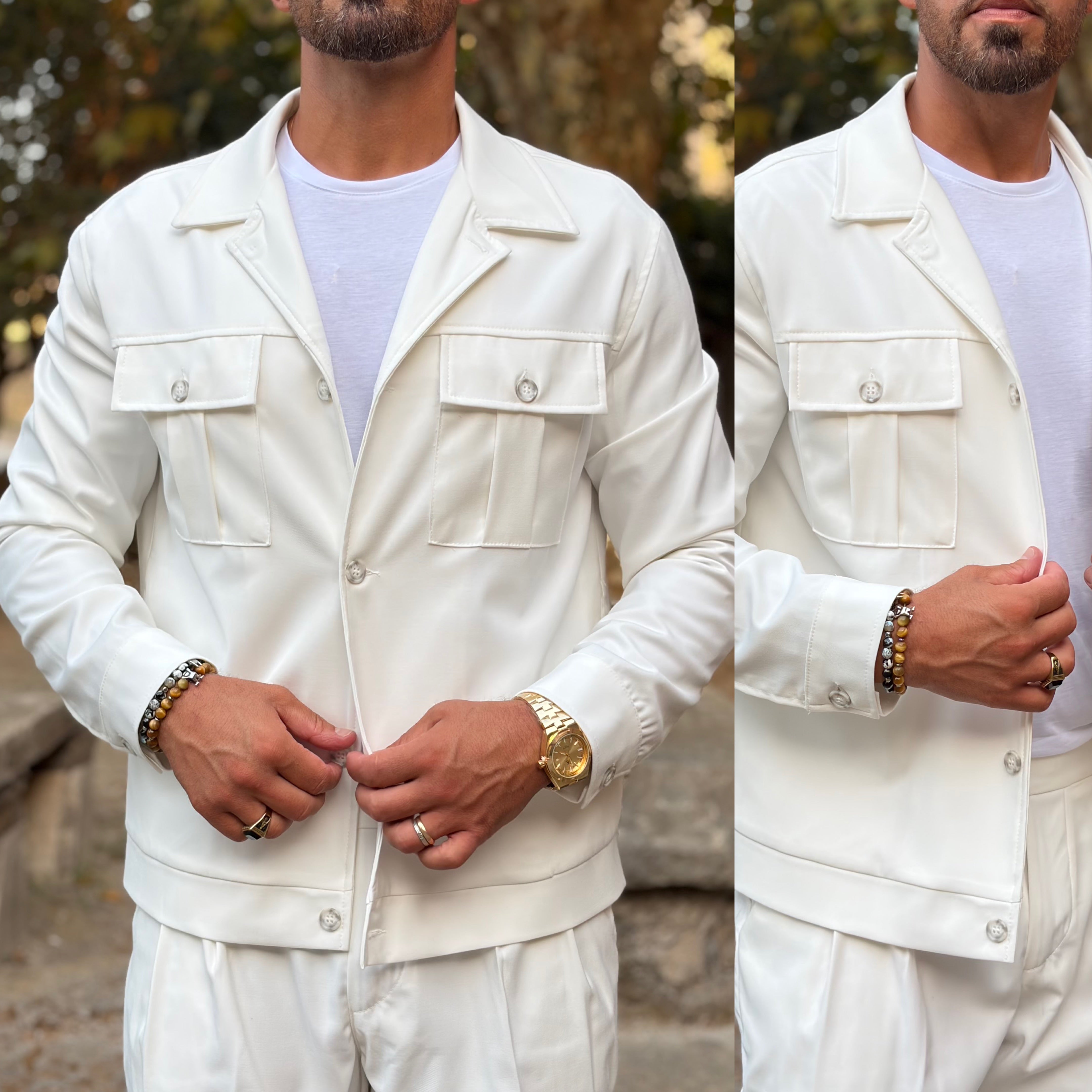 Coordinato sariano limited pantalone vita alta e giacca zaffiro