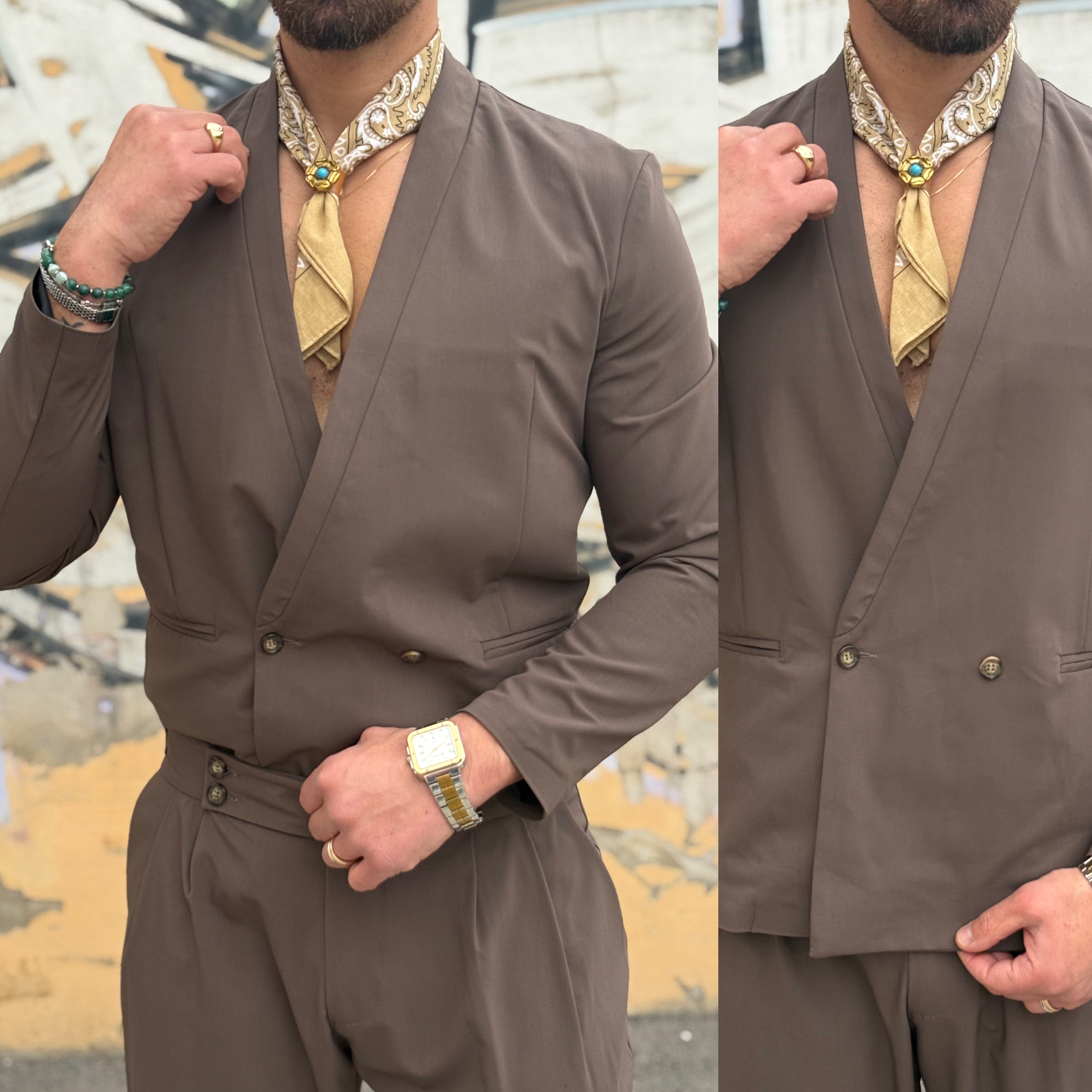 Abito suite coreano giacca e pantalone luxury