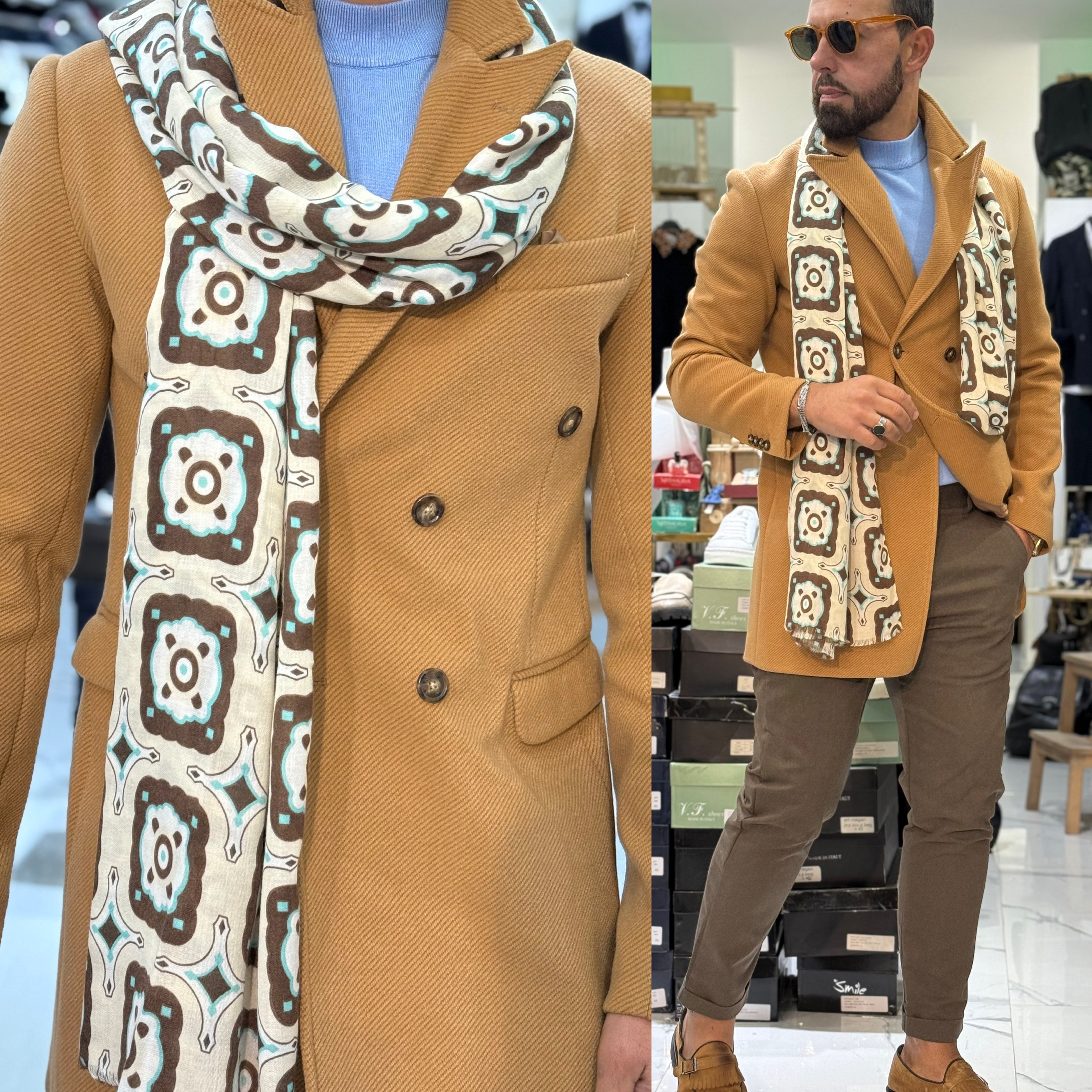 Cappotto Ddsmile con martingana sartoriale