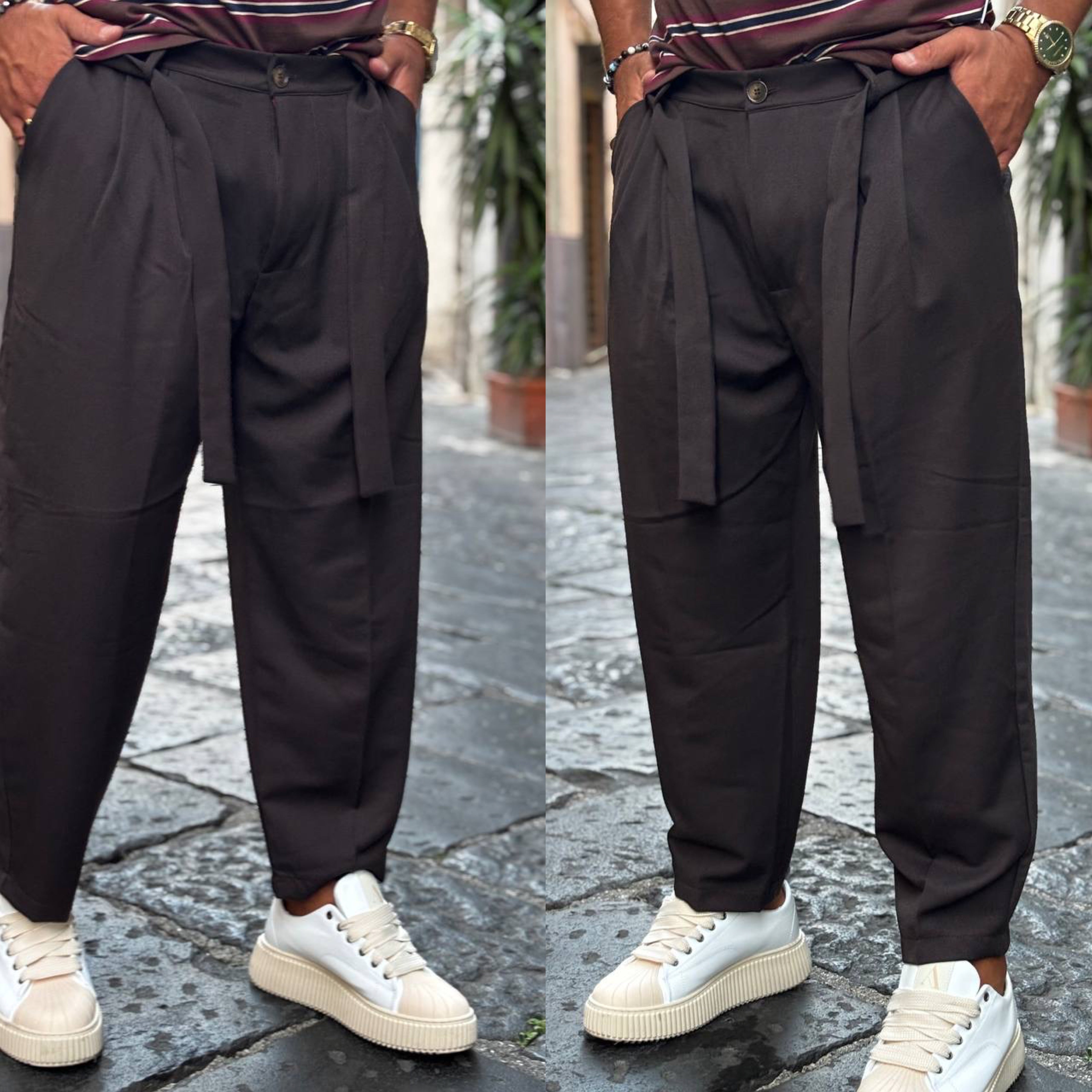 Pantalone con cintura japan