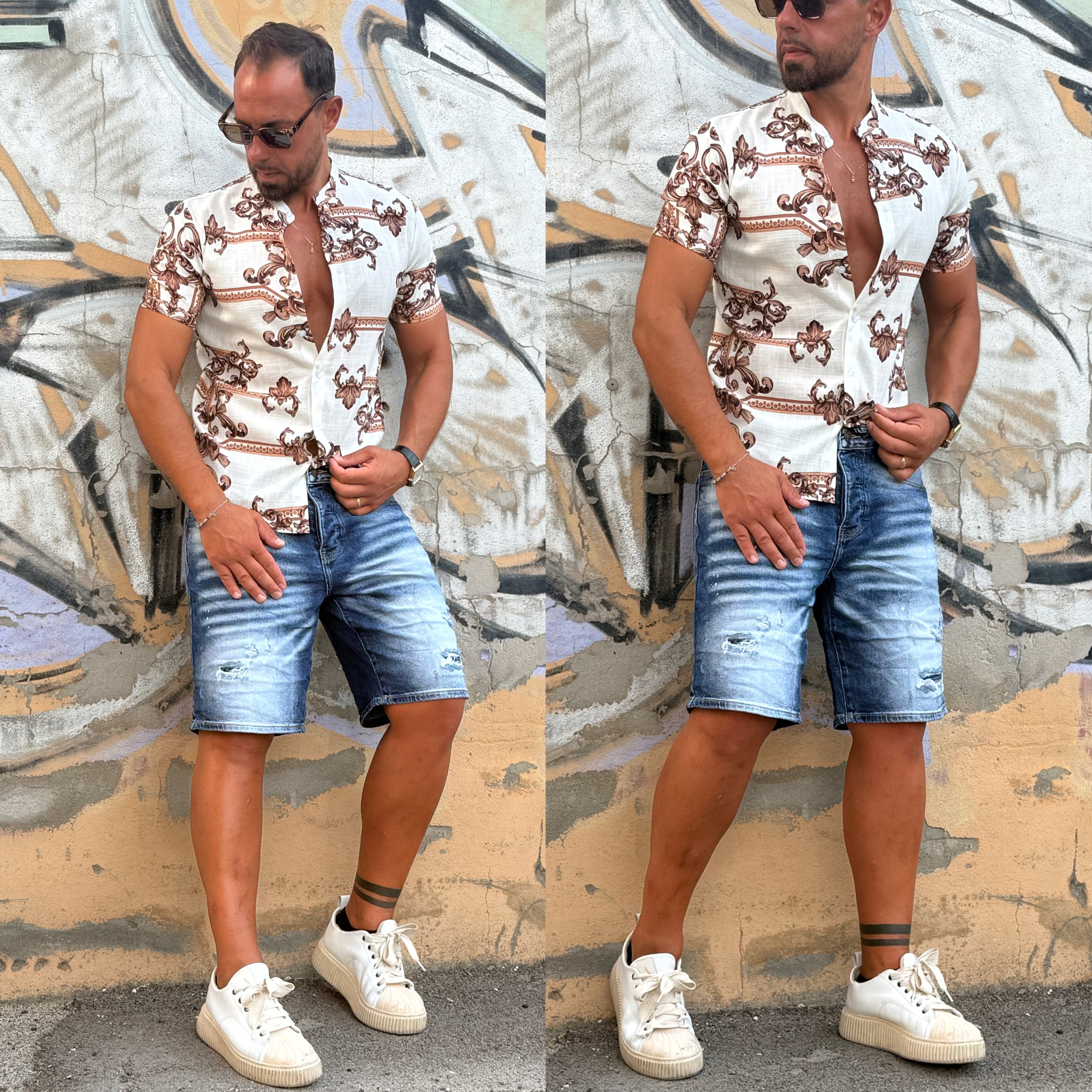 Bermuda in jeans blu denim