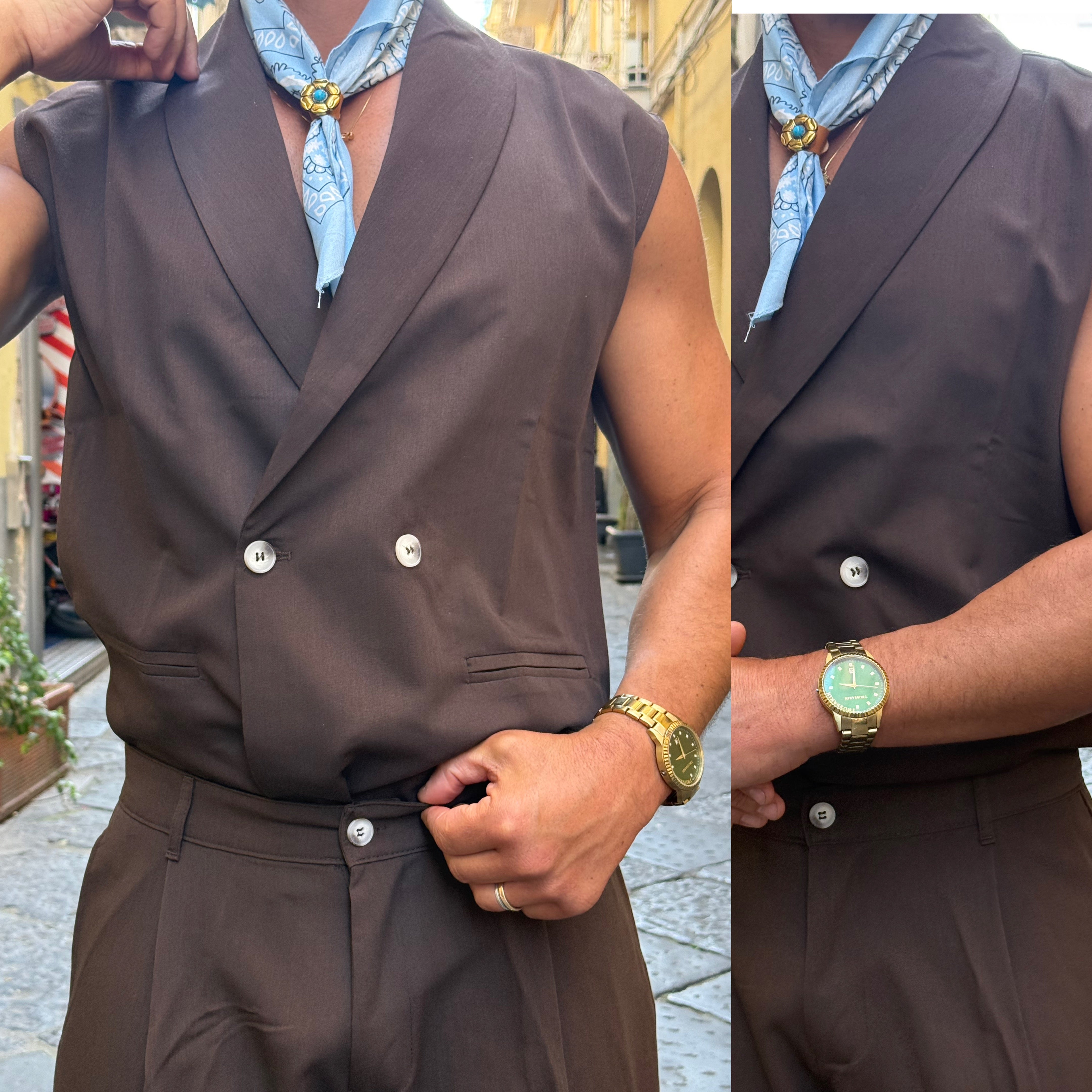 Coordinato giacca smanicata e japan ballon Florida