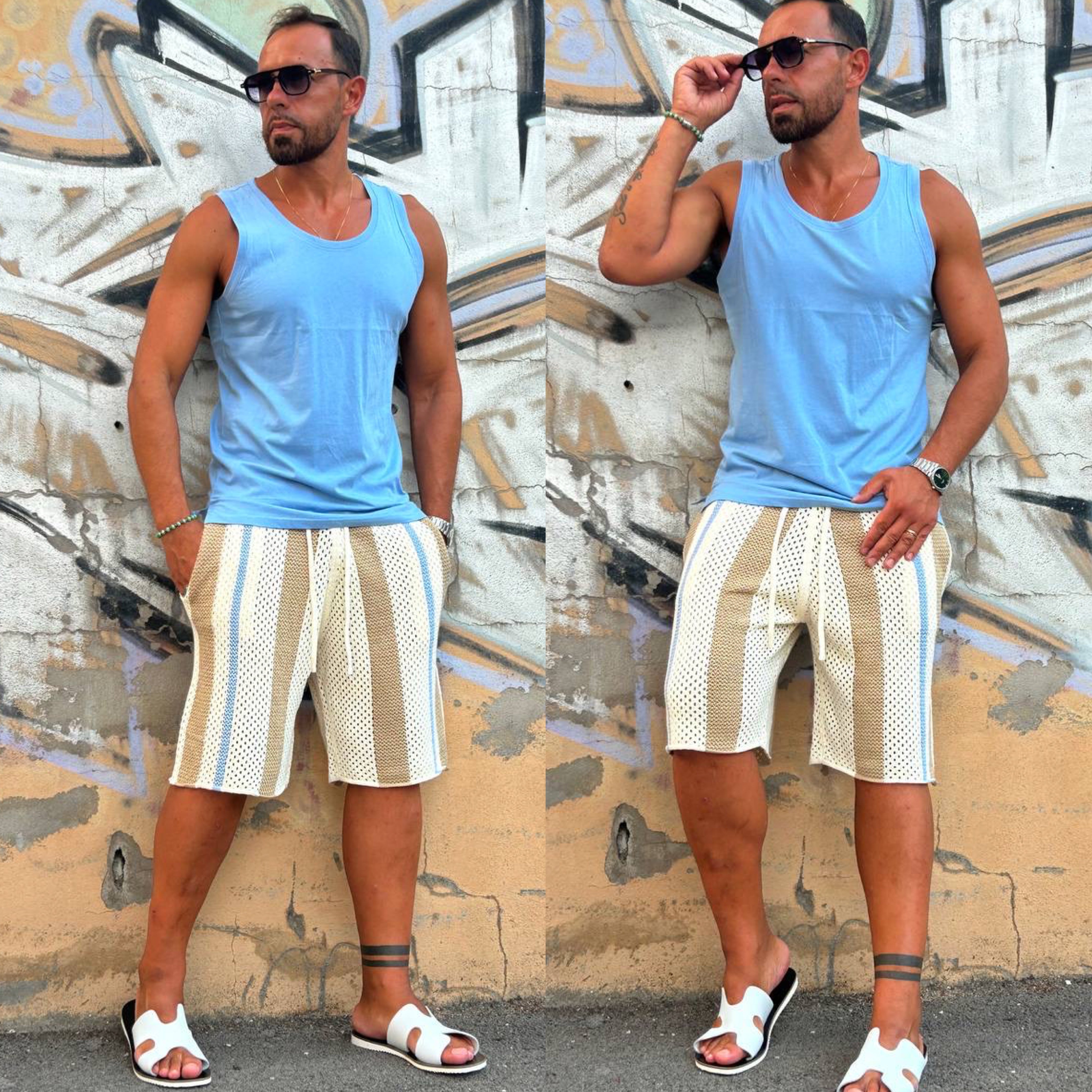 Combo bermuda e canotta Miami