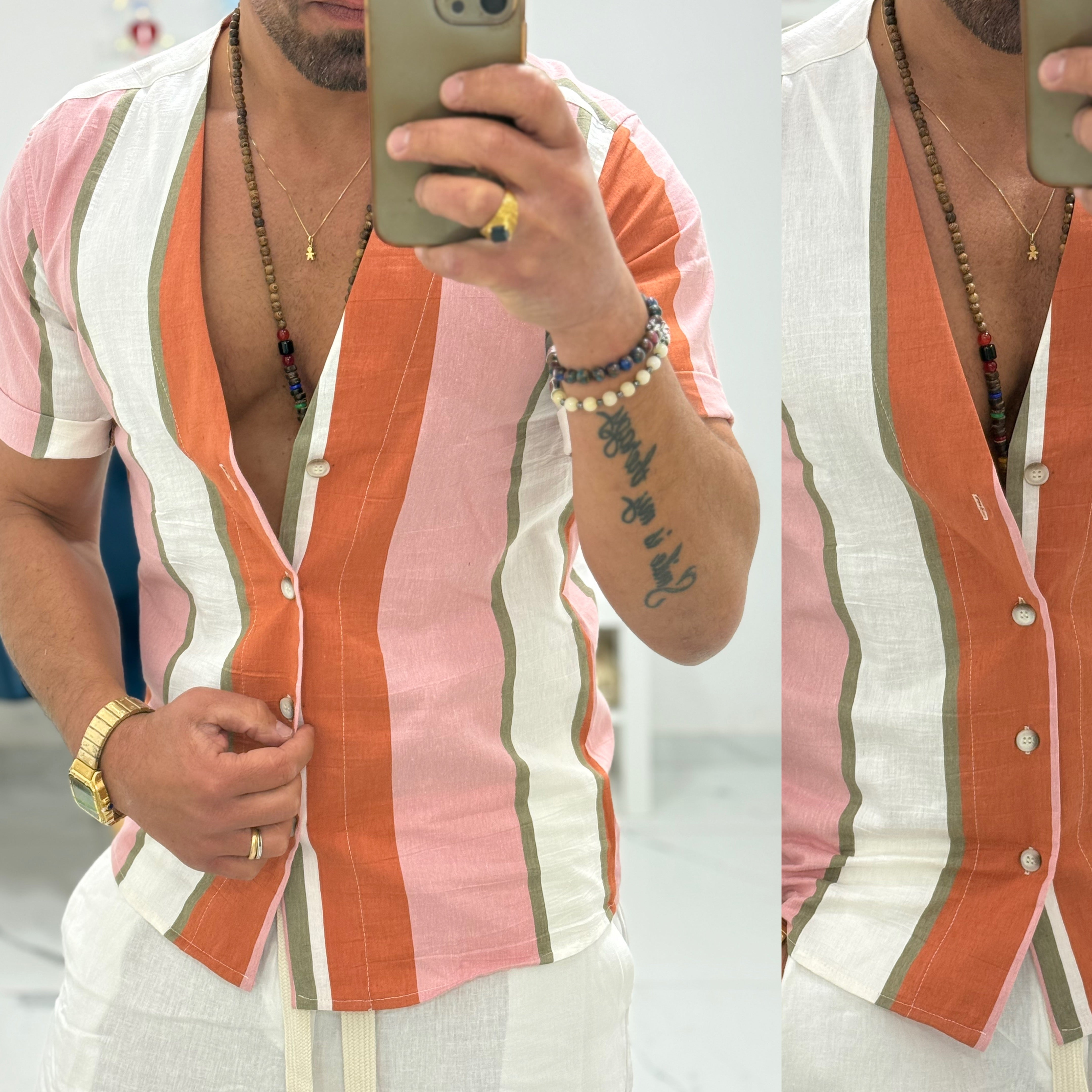 Combo Bermuda in Lino e camicia Ibiza