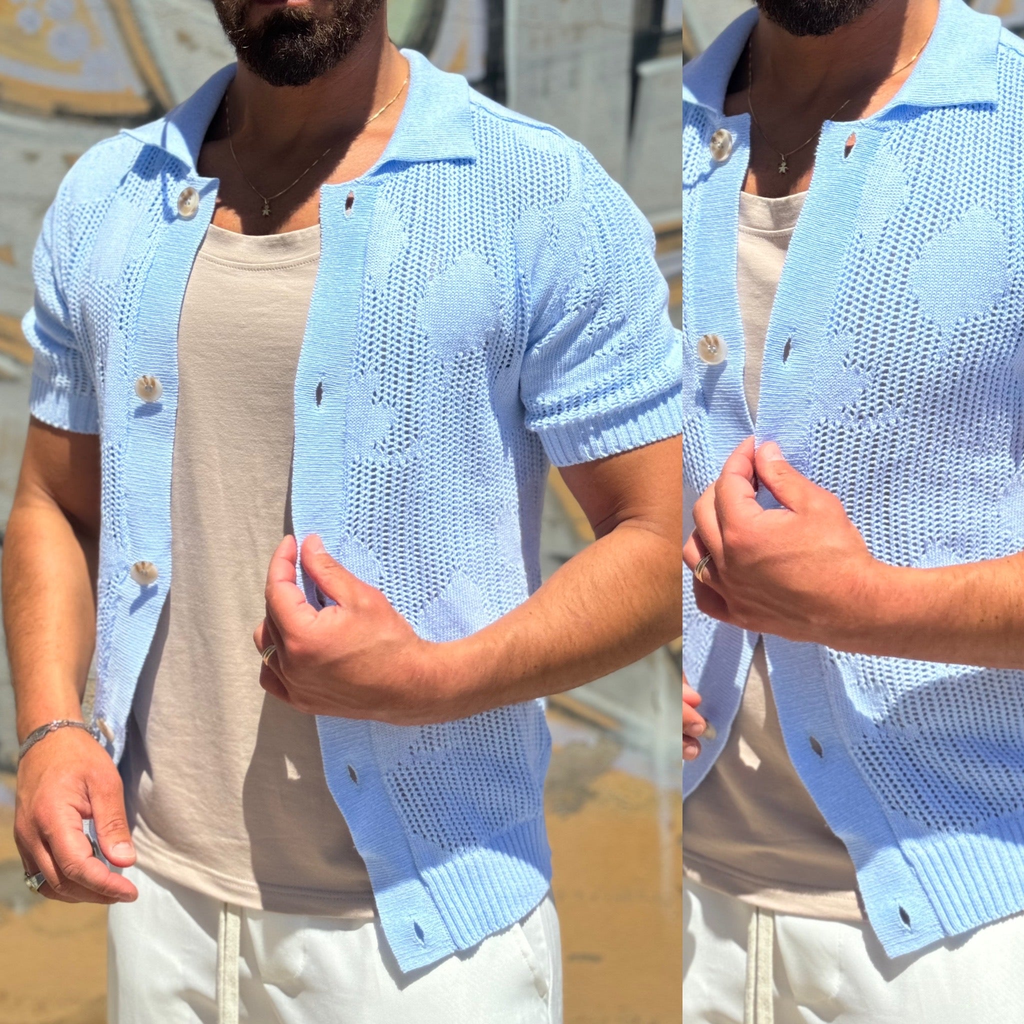 Cardigan T-SHIRT di filo Mauritius