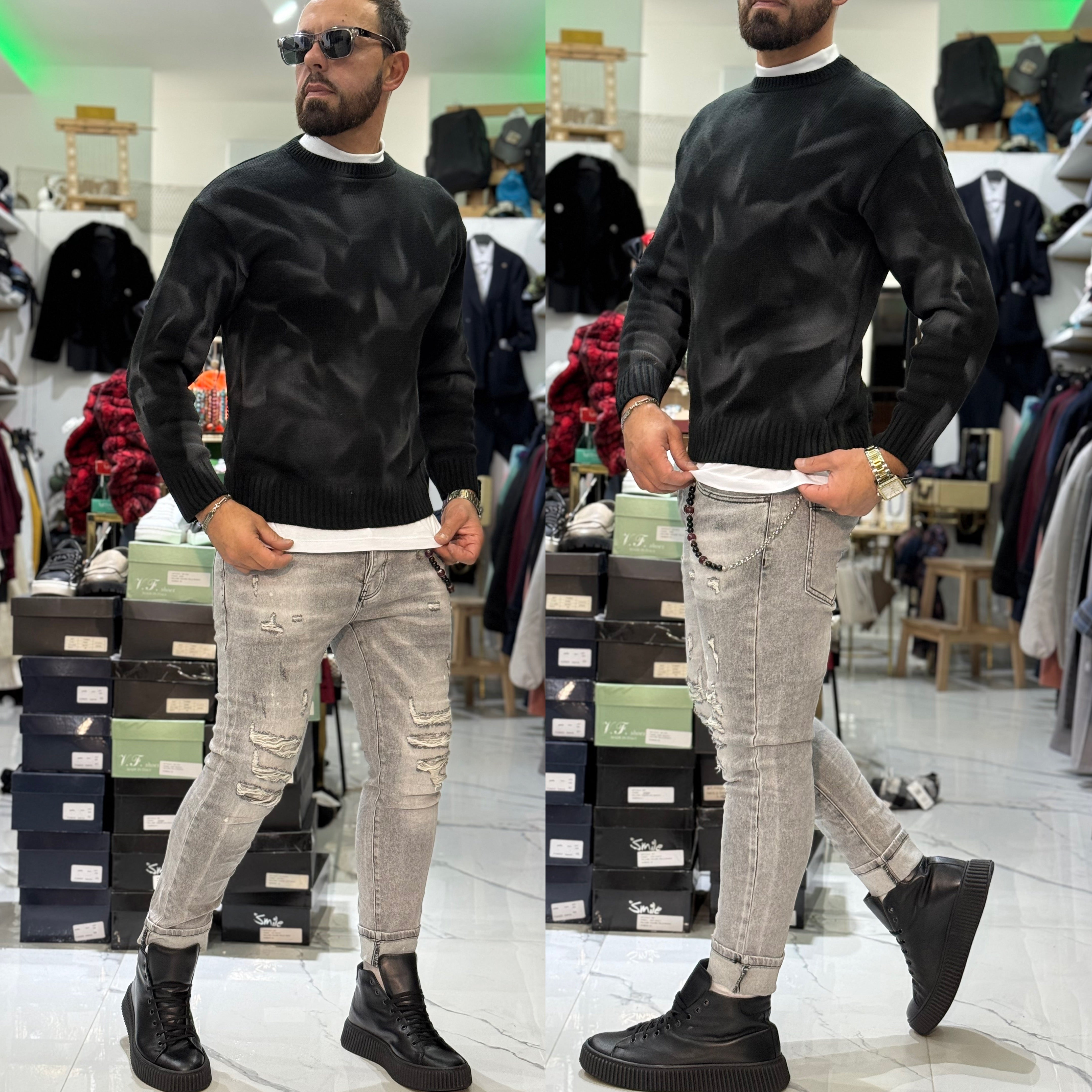 Maglione sfumato slim Italy