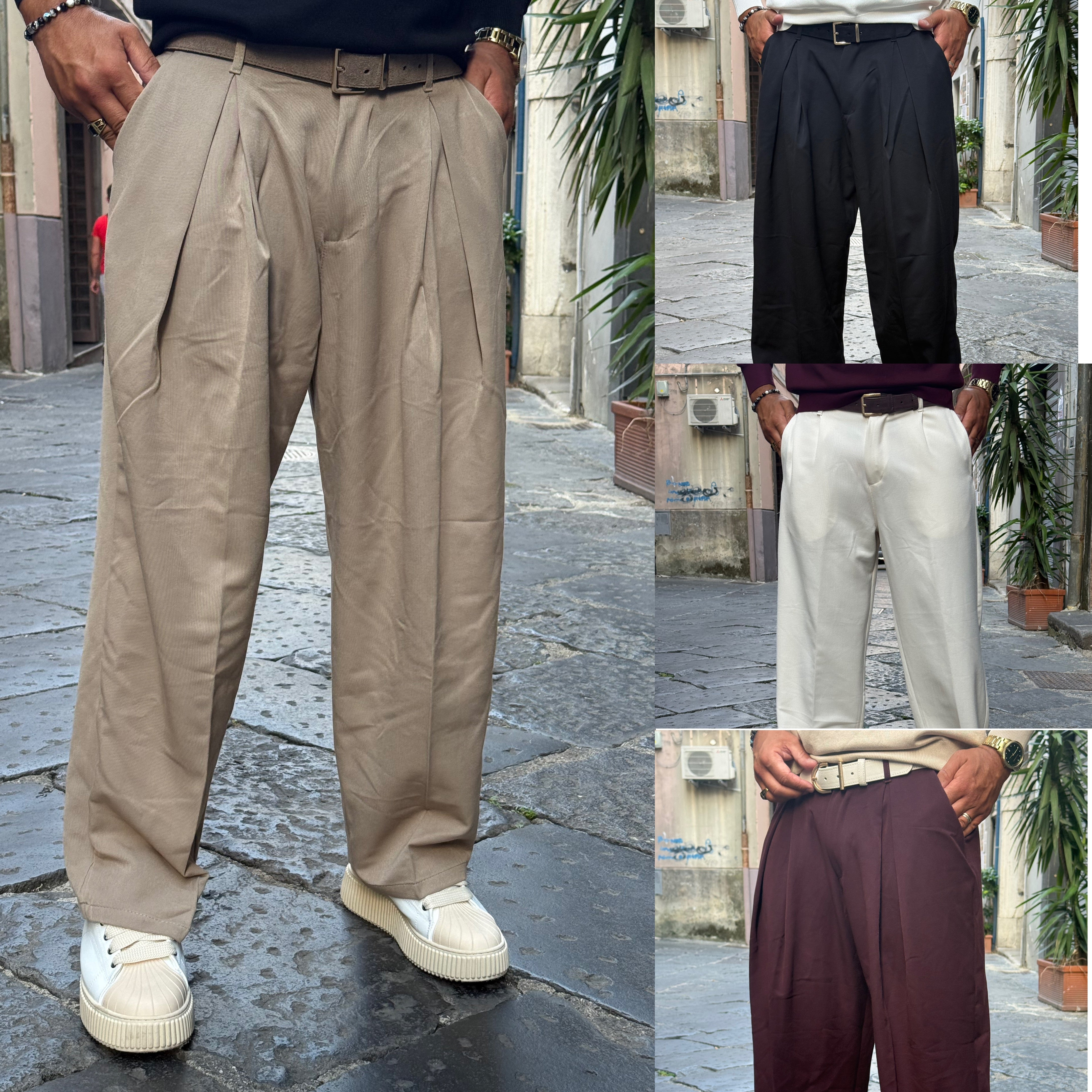 Pantalone baggie duca Homme