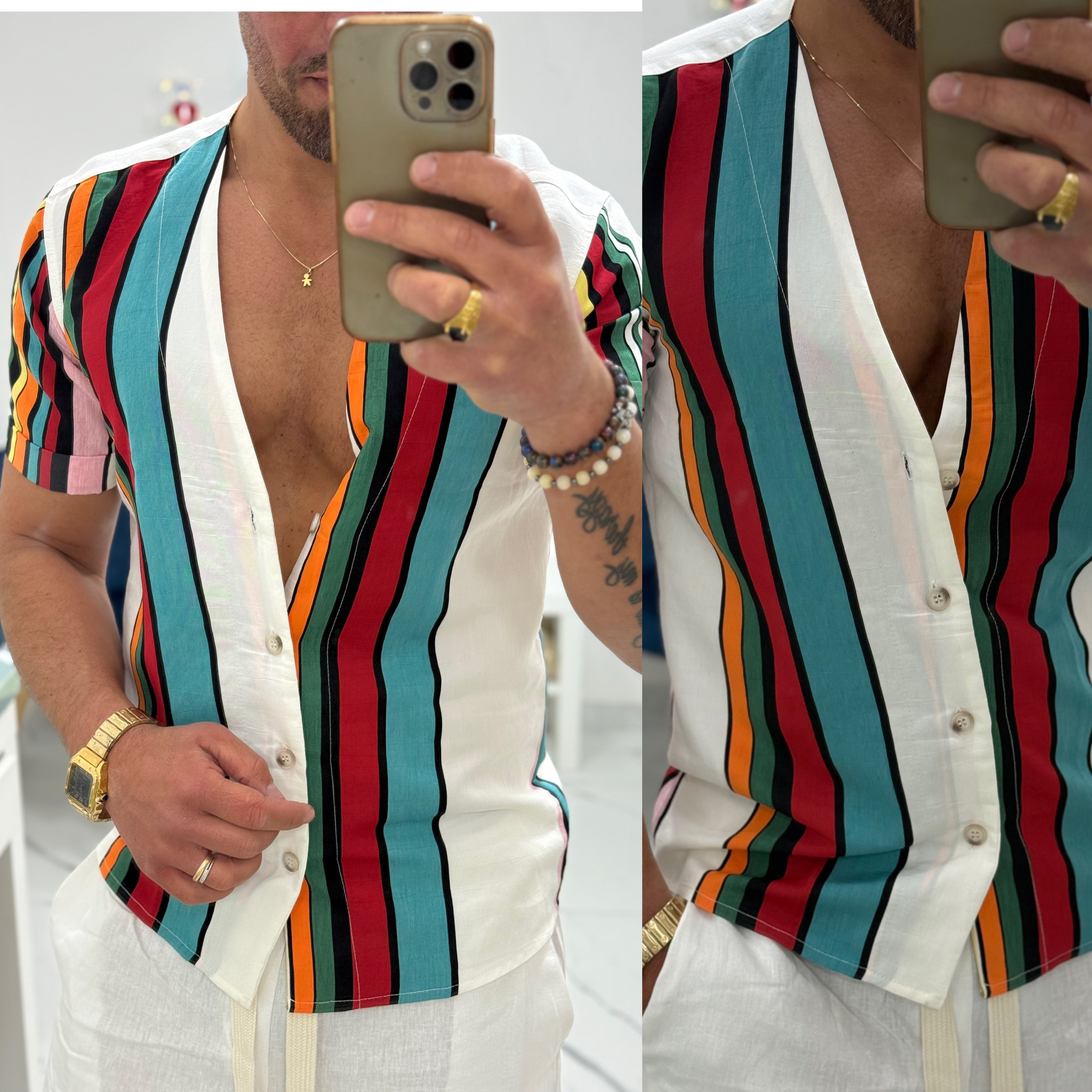 Combo Bermuda in Lino e camicia Ibiza