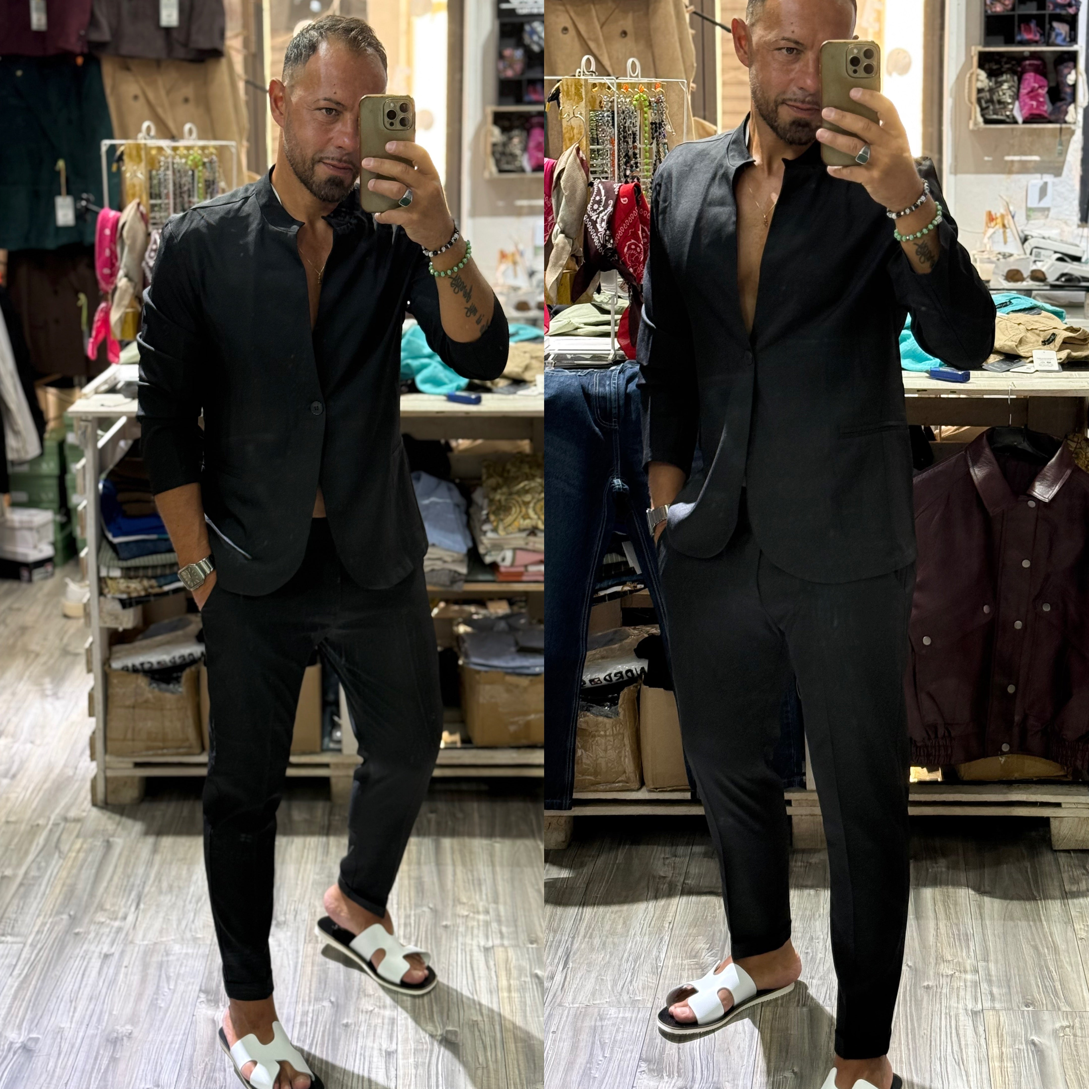 Coordinato coreano abito nero Ddsmile
