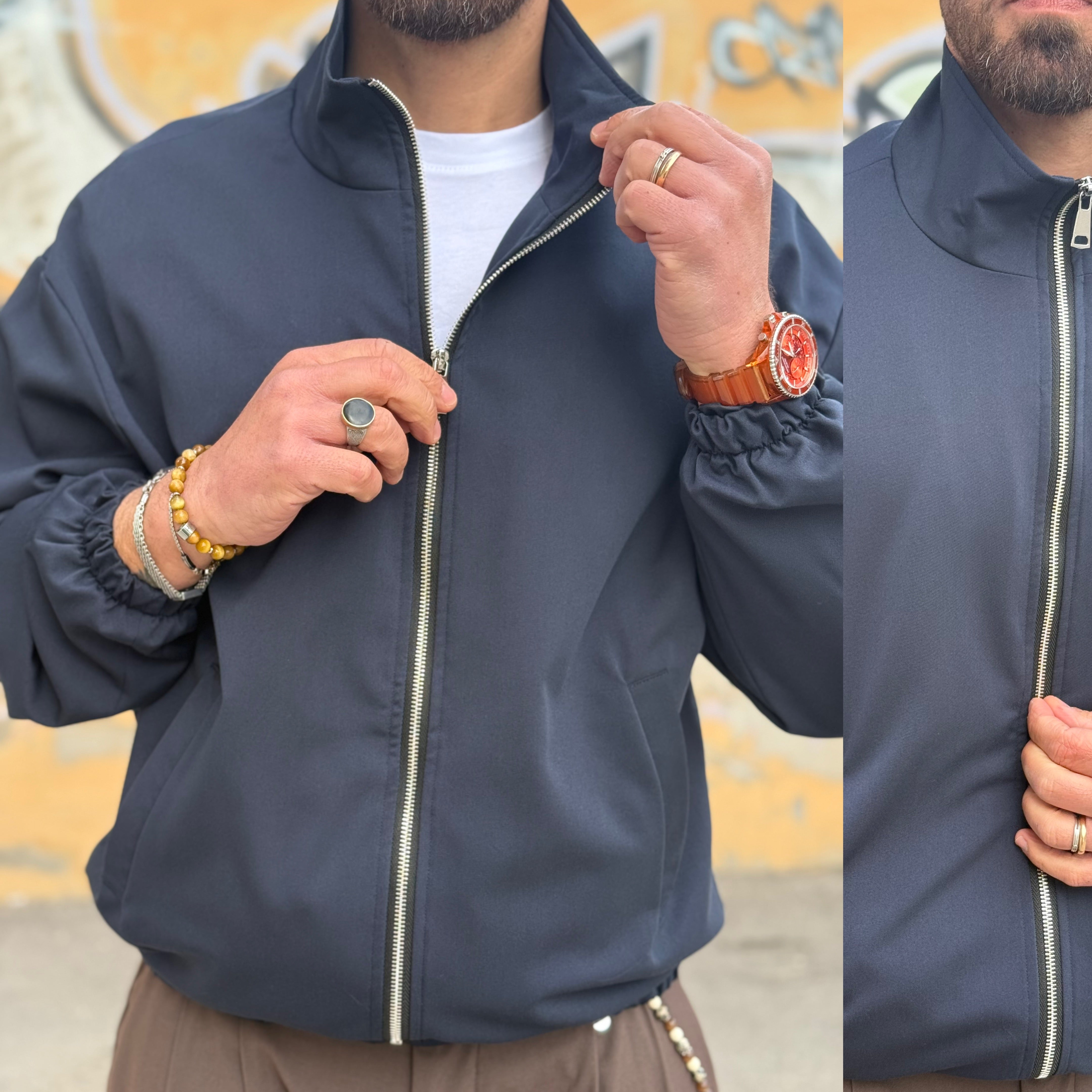 Giubbino bomber con zip Ddsmile