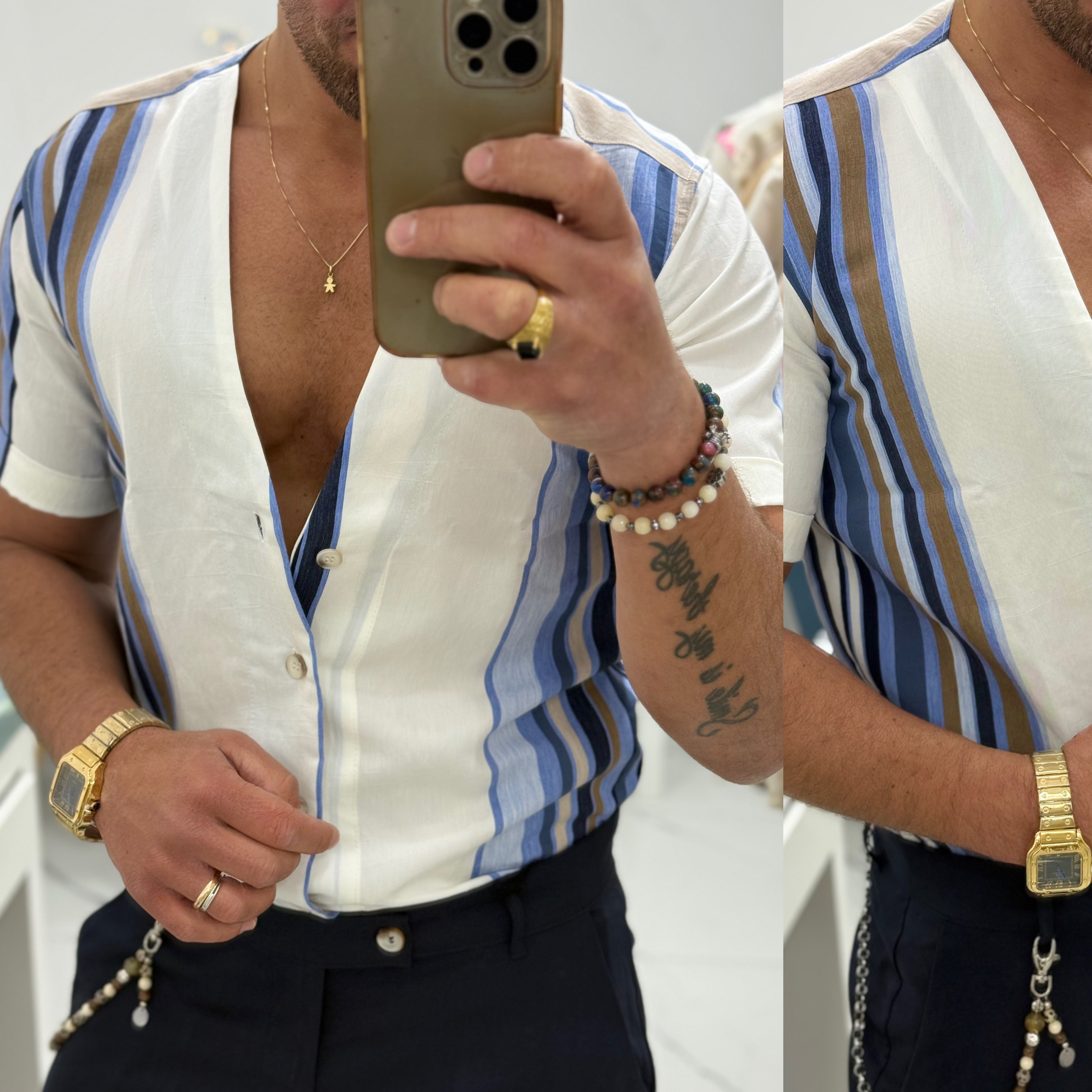 Combo Bermuda in Lino e camicia Ibiza