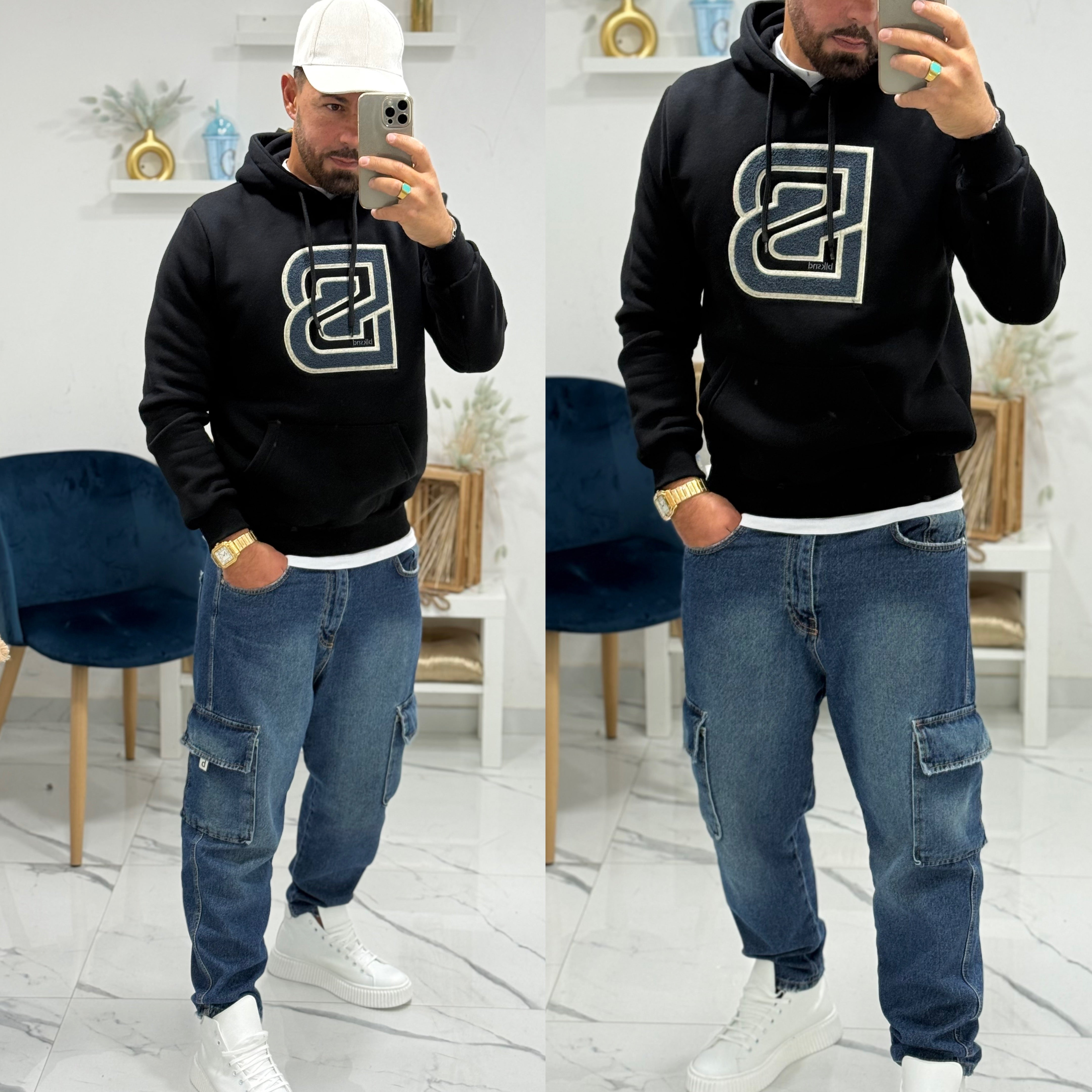 Felpa con cappuccio blacksunday