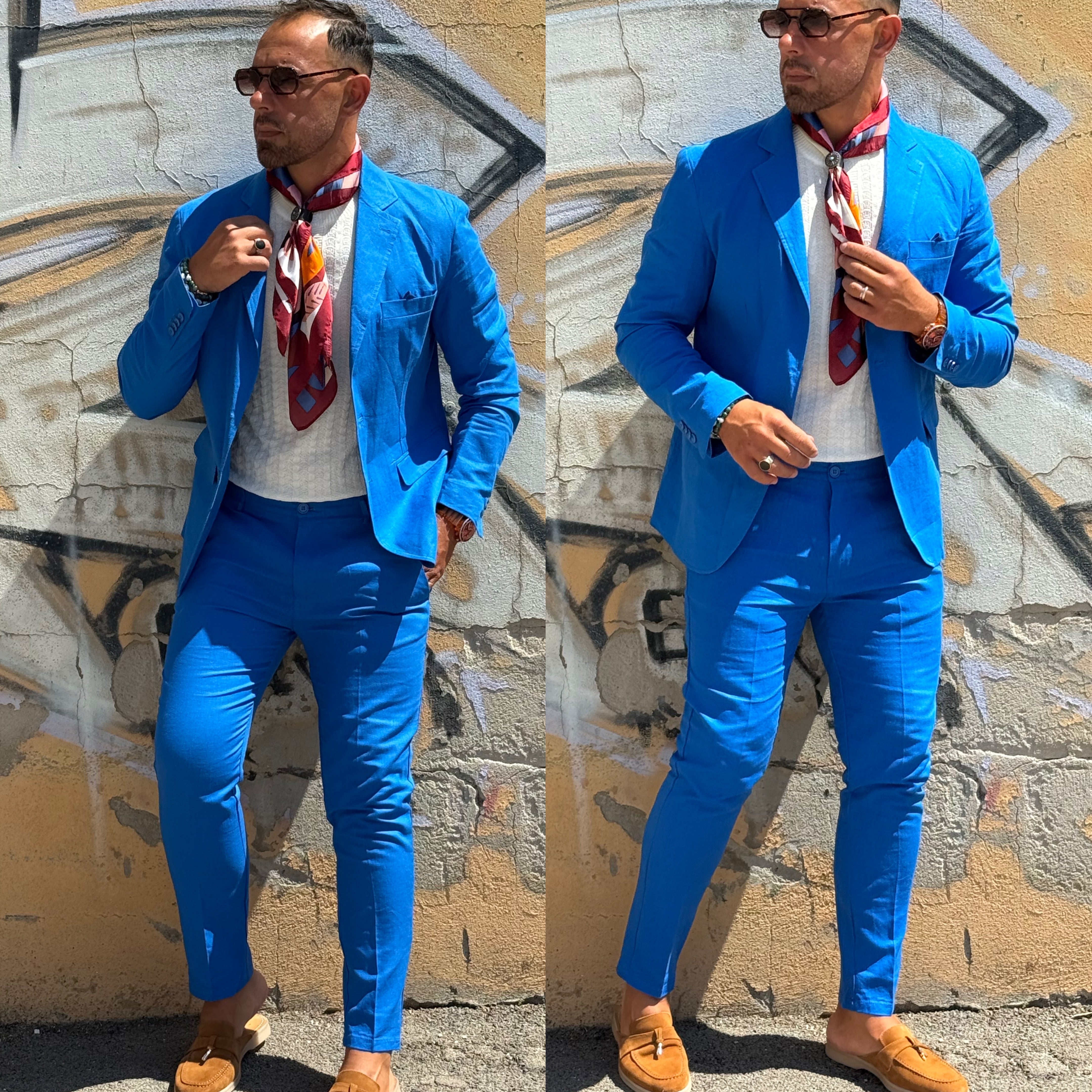 Abito Monopetto in lino Slim ficko
