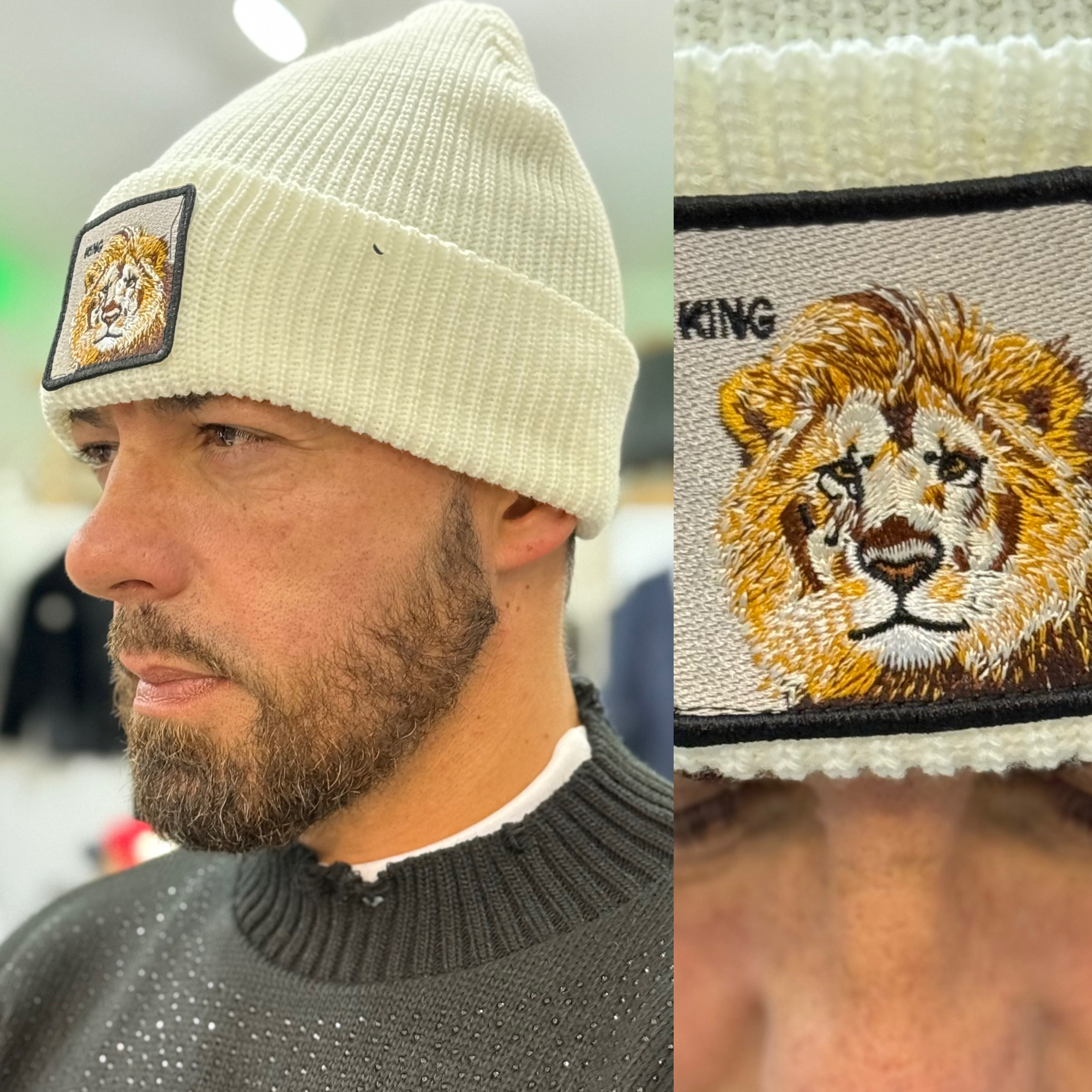 Cappello di lana leon king