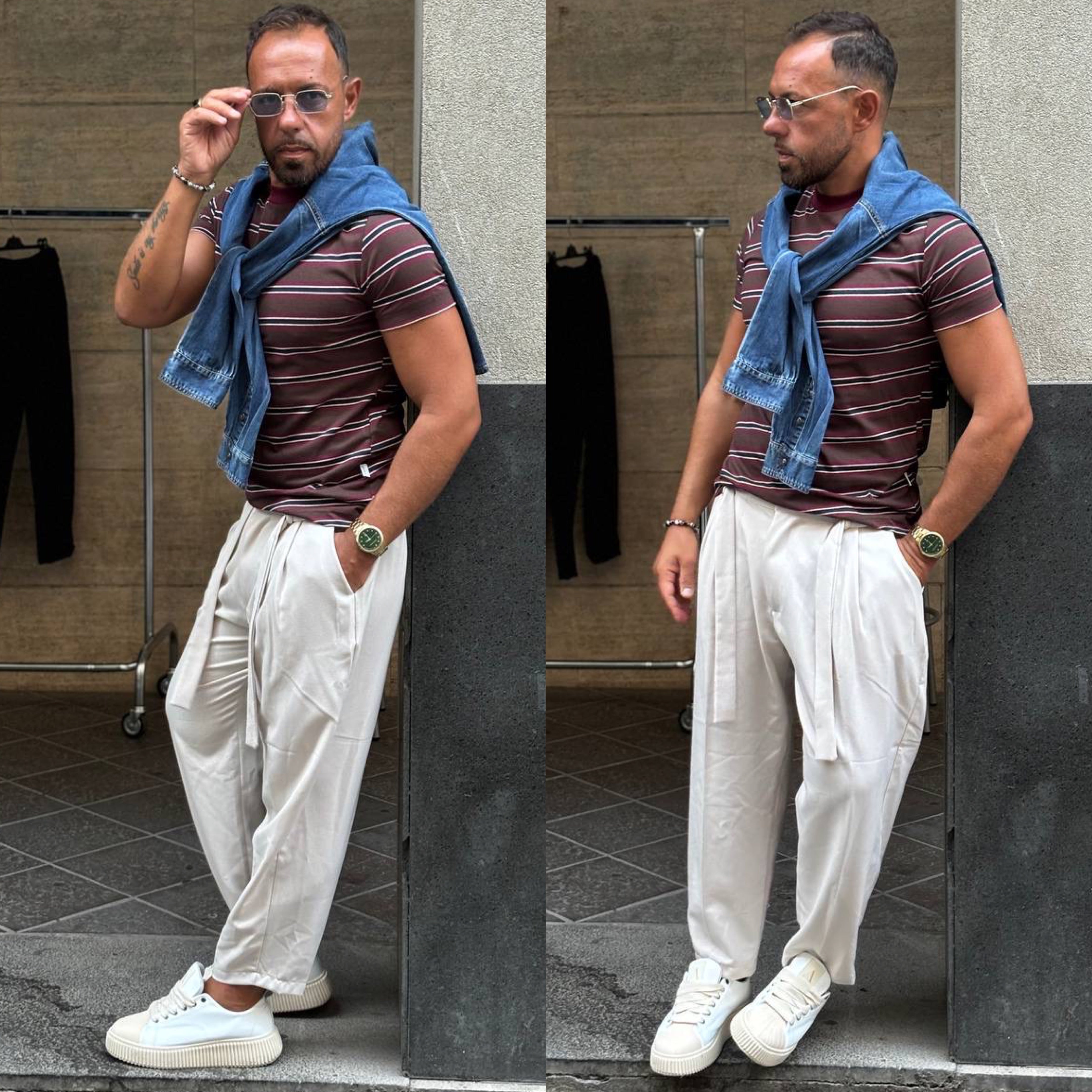 Pantalone con cintura japan